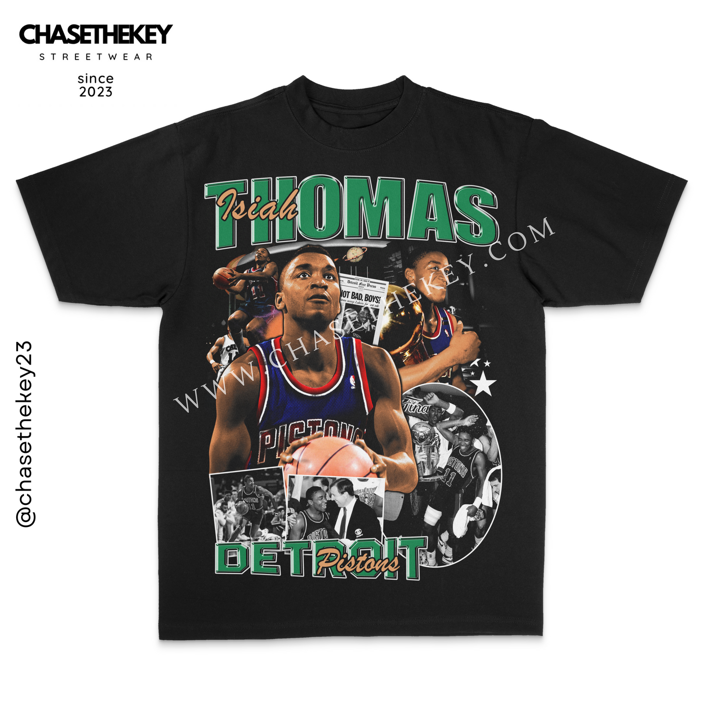 Isiah Thomas Detroit Pistons vintage-style T-shirt