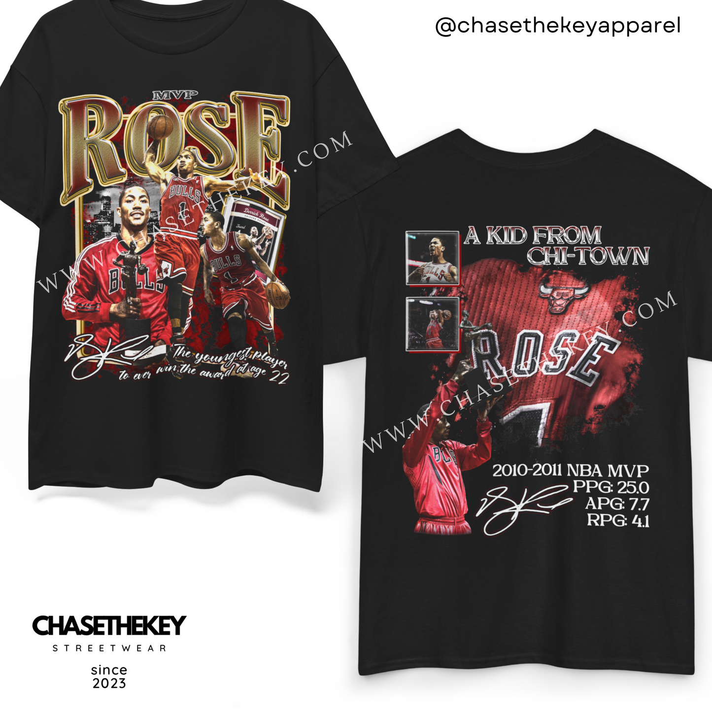 Derrick Rose MVP Chicago Bulls T-shirt for NBA fans