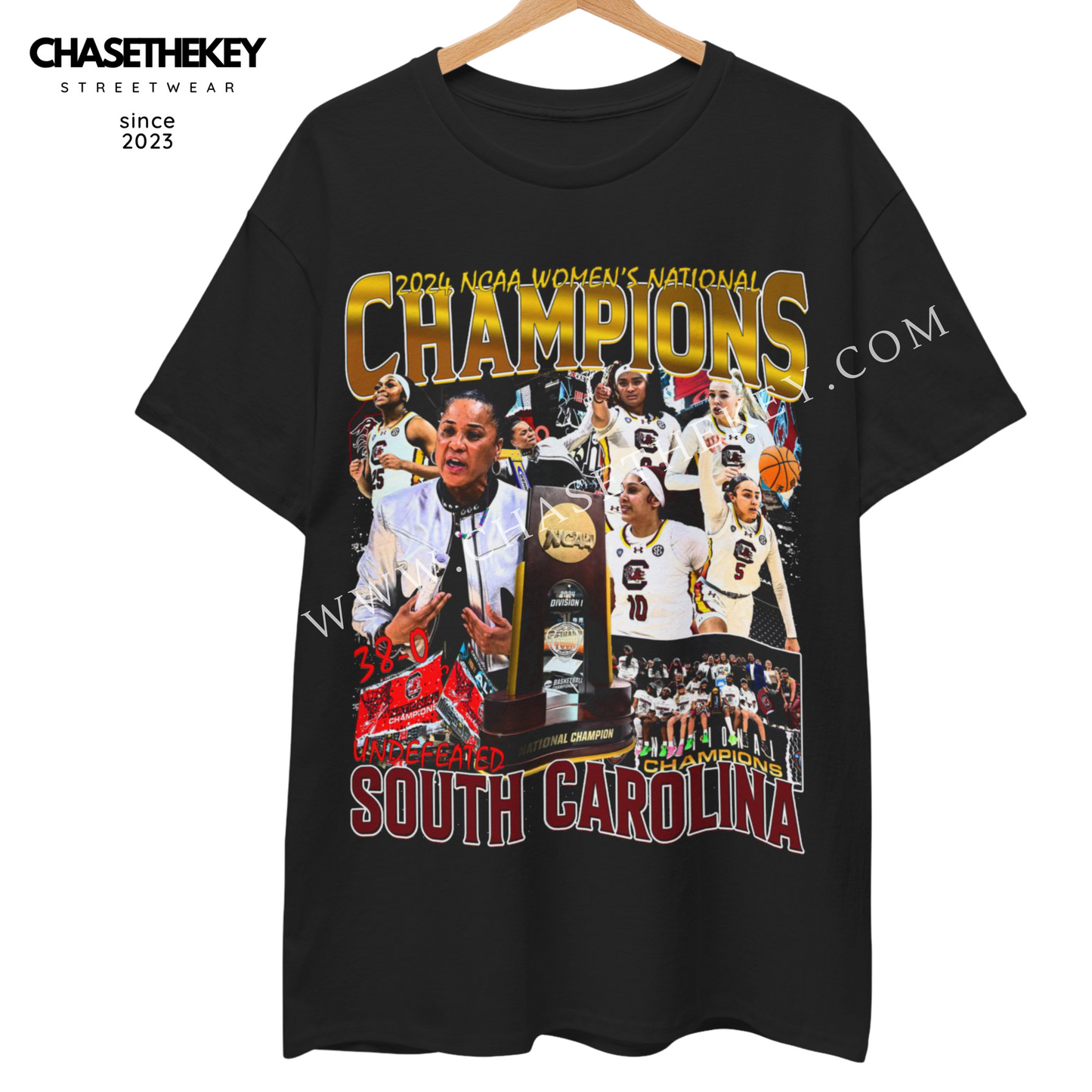 2024 South Carolina Women's National Championship Shirt celebrating the team's victory.