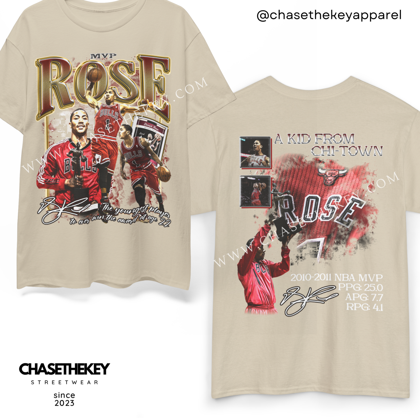 Derrick Rose MVP Chicago Bulls T-shirt for NBA fans