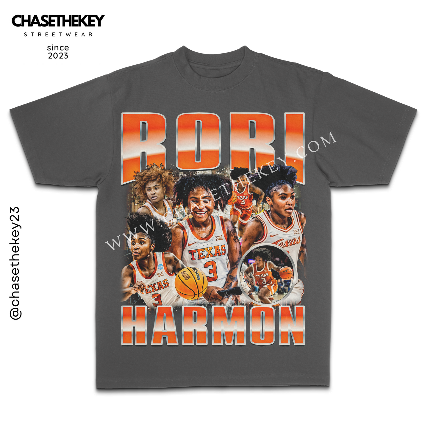 Rori Harmon Texas Longhorns t-shirt in burnt orange.