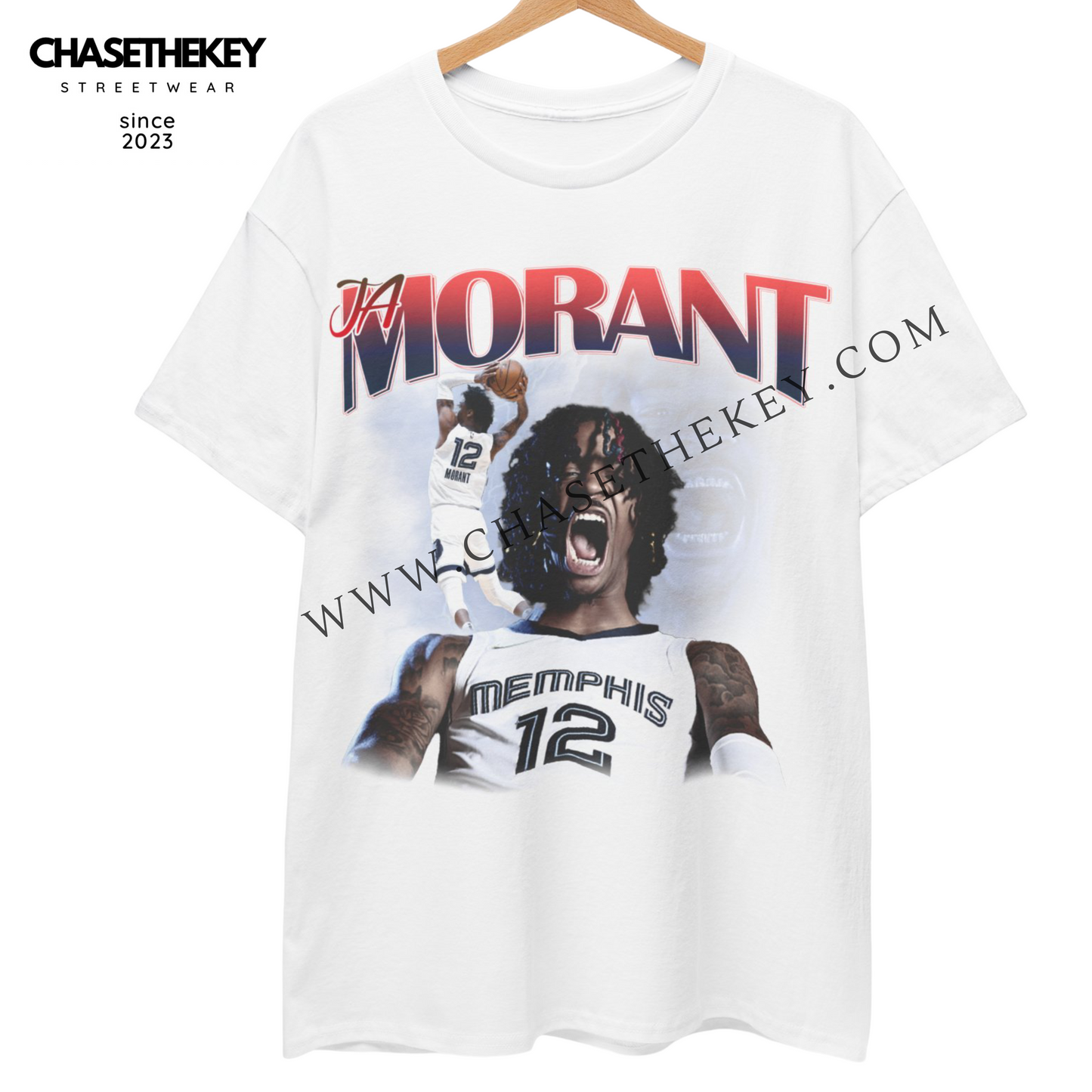 High-flying Ja Morant basketball fan tee