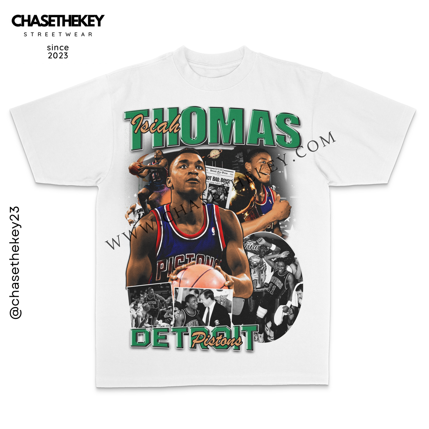 Isiah Thomas Detroit Pistons vintage-style T-shirt