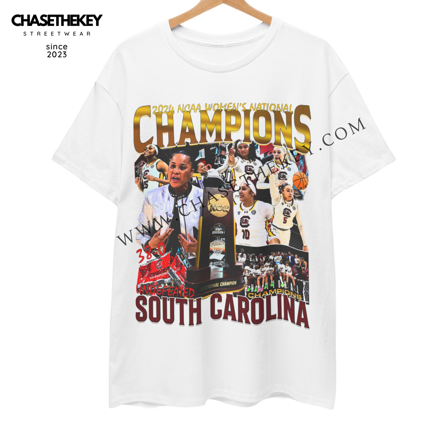 2024 South Carolina Women's National Championship Shirt celebrating the team's victory.