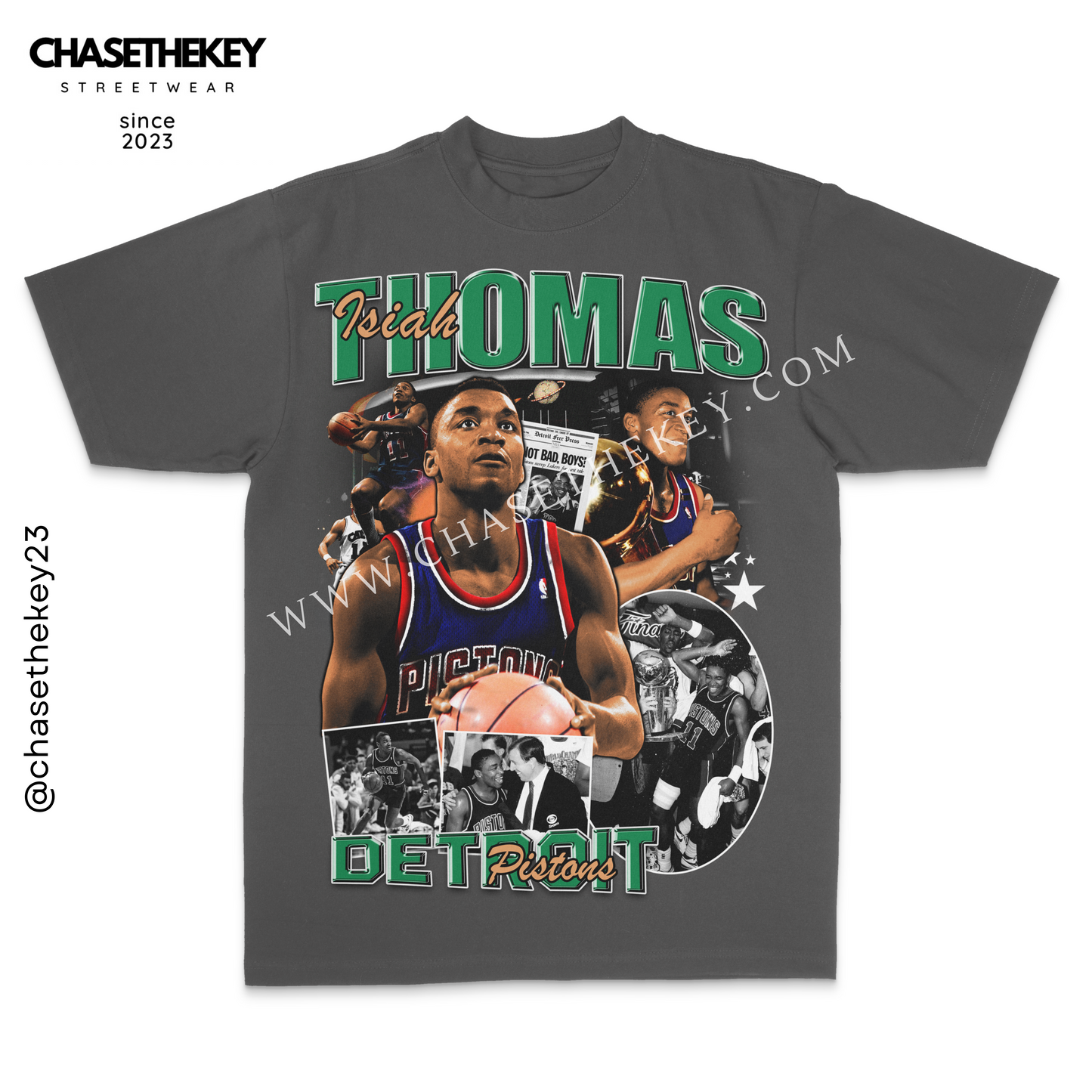 Isiah Thomas Detroit Pistons vintage-style T-shirt