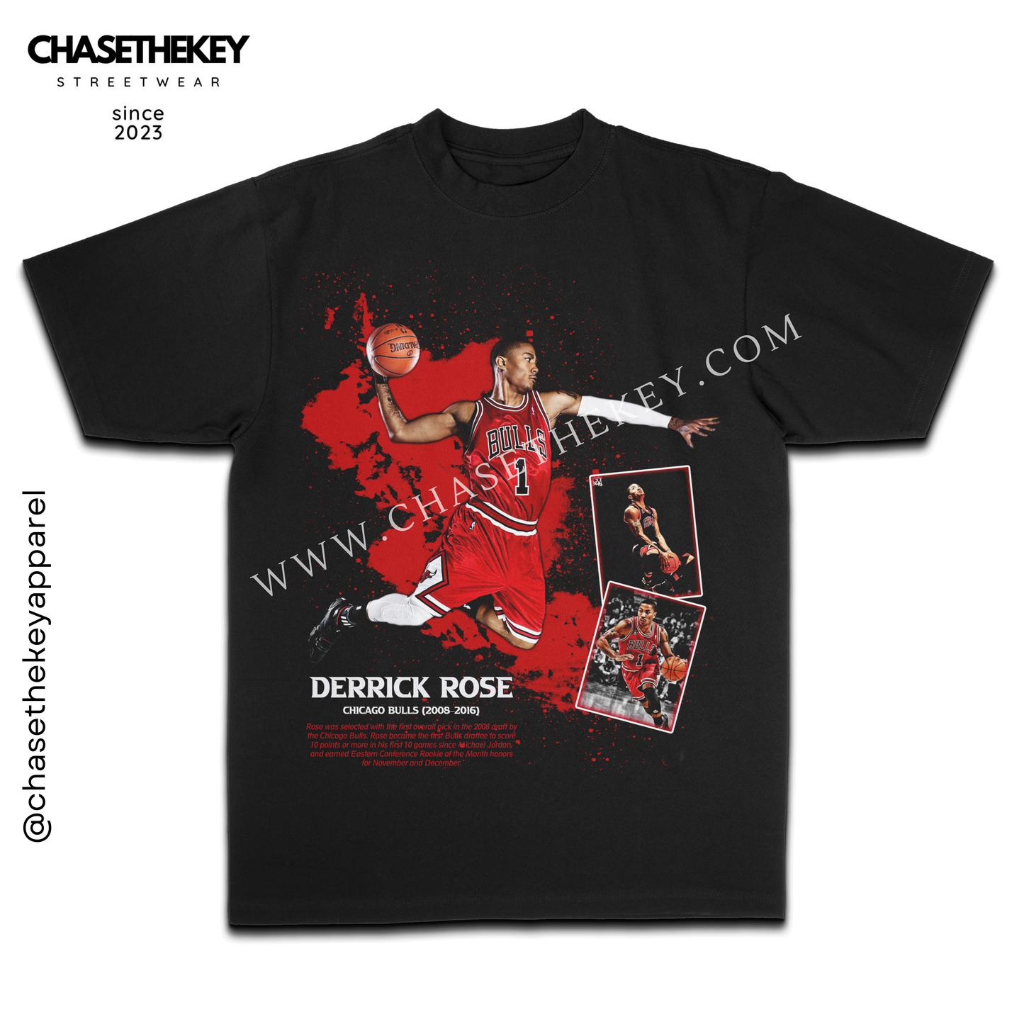 Derrick Rose Chicago Bulls T-shirt for NBA fans