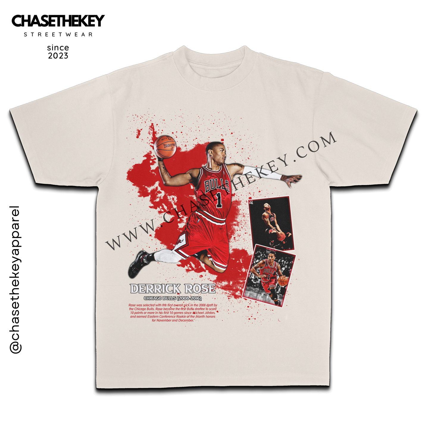 Derrick Rose Chicago Bulls T-shirt for NBA fans