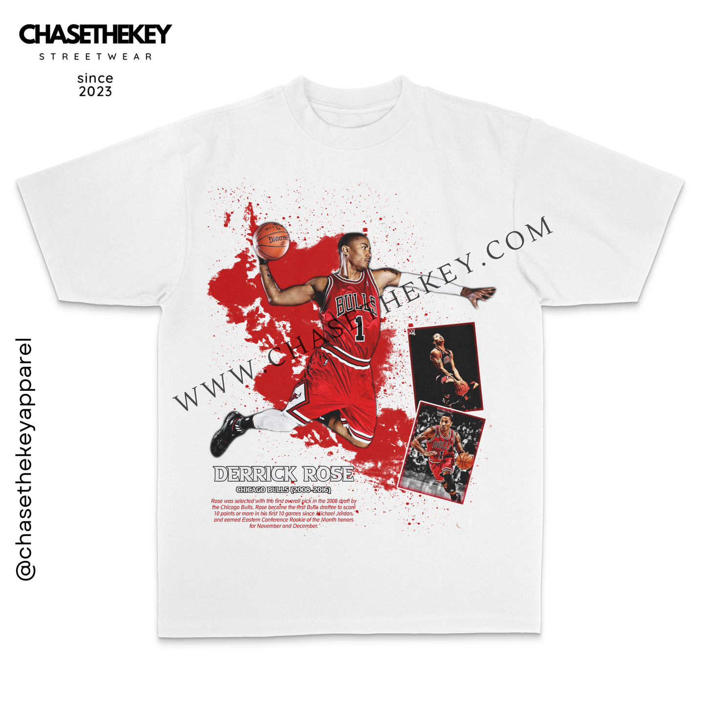 Derrick Rose Chicago Bulls T-shirt for NBA fans