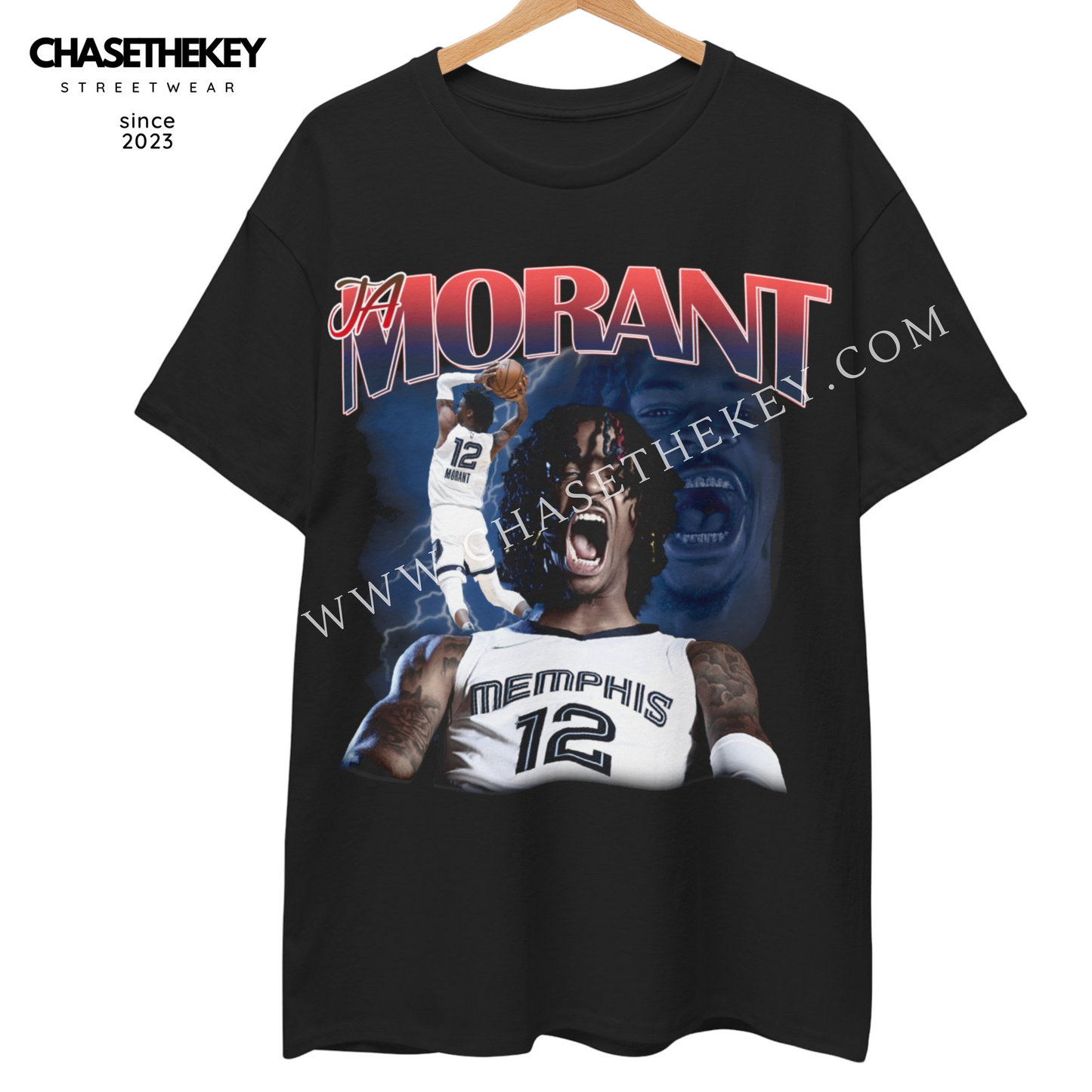 High-flying Ja Morant basketball fan tee
