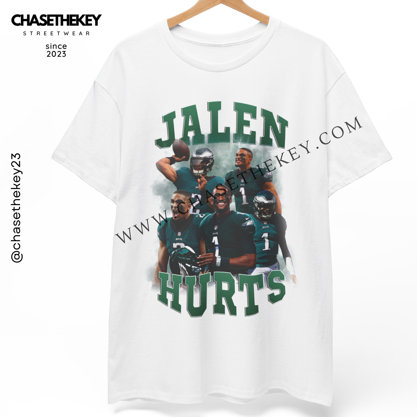 Jalen Hurts Philadelphia Eagles t-shirt for NFL fans