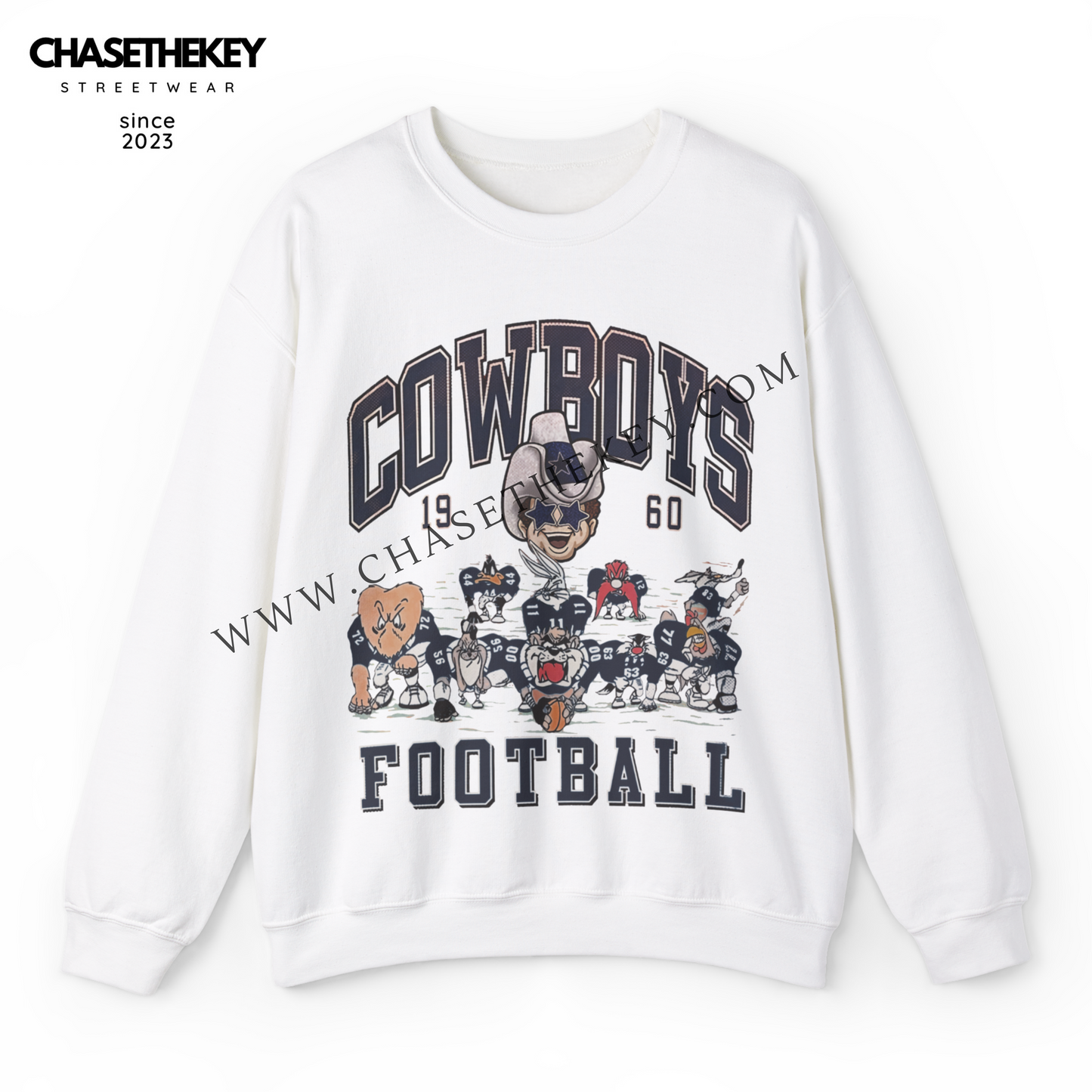 Dallas Cowboys Looney Tunes crewneck sweatshirt for NFL fans