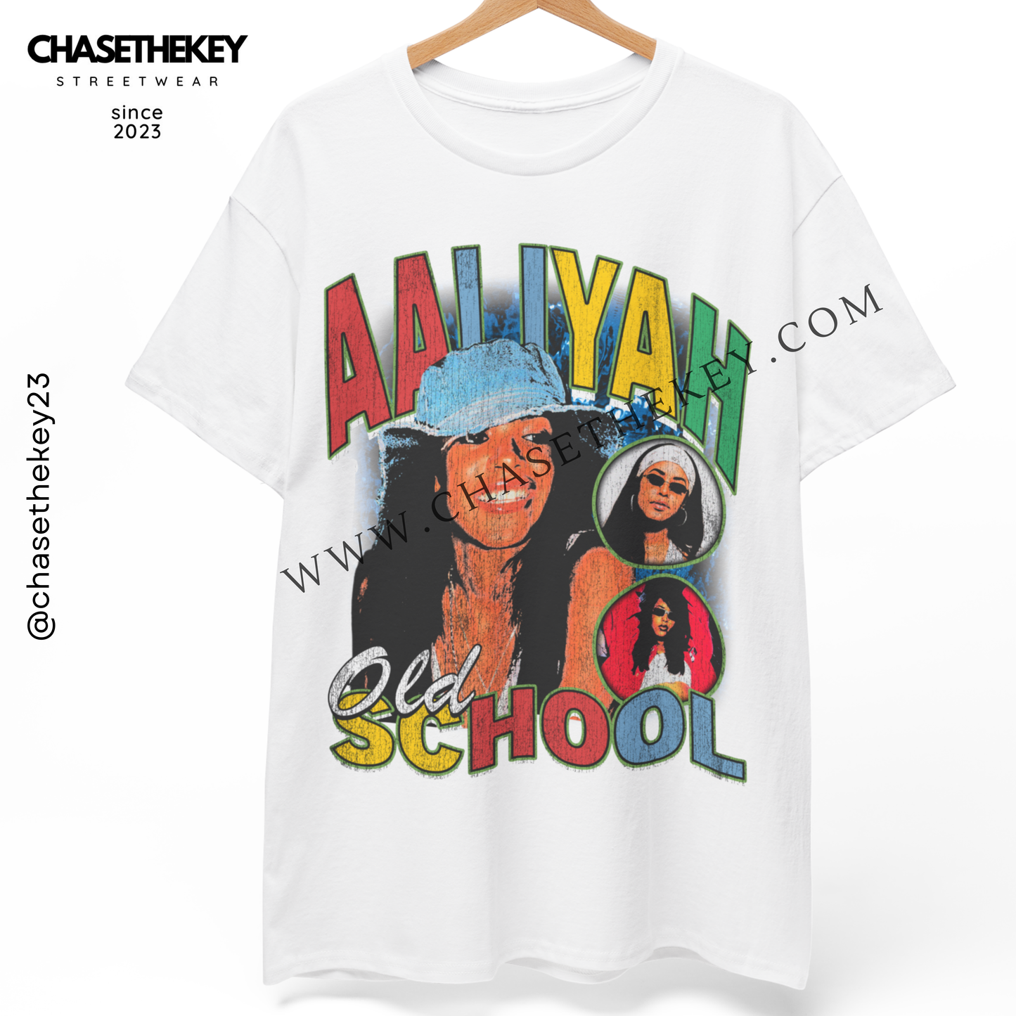 Aaliyah tribute t-shirt honoring the R&B legend