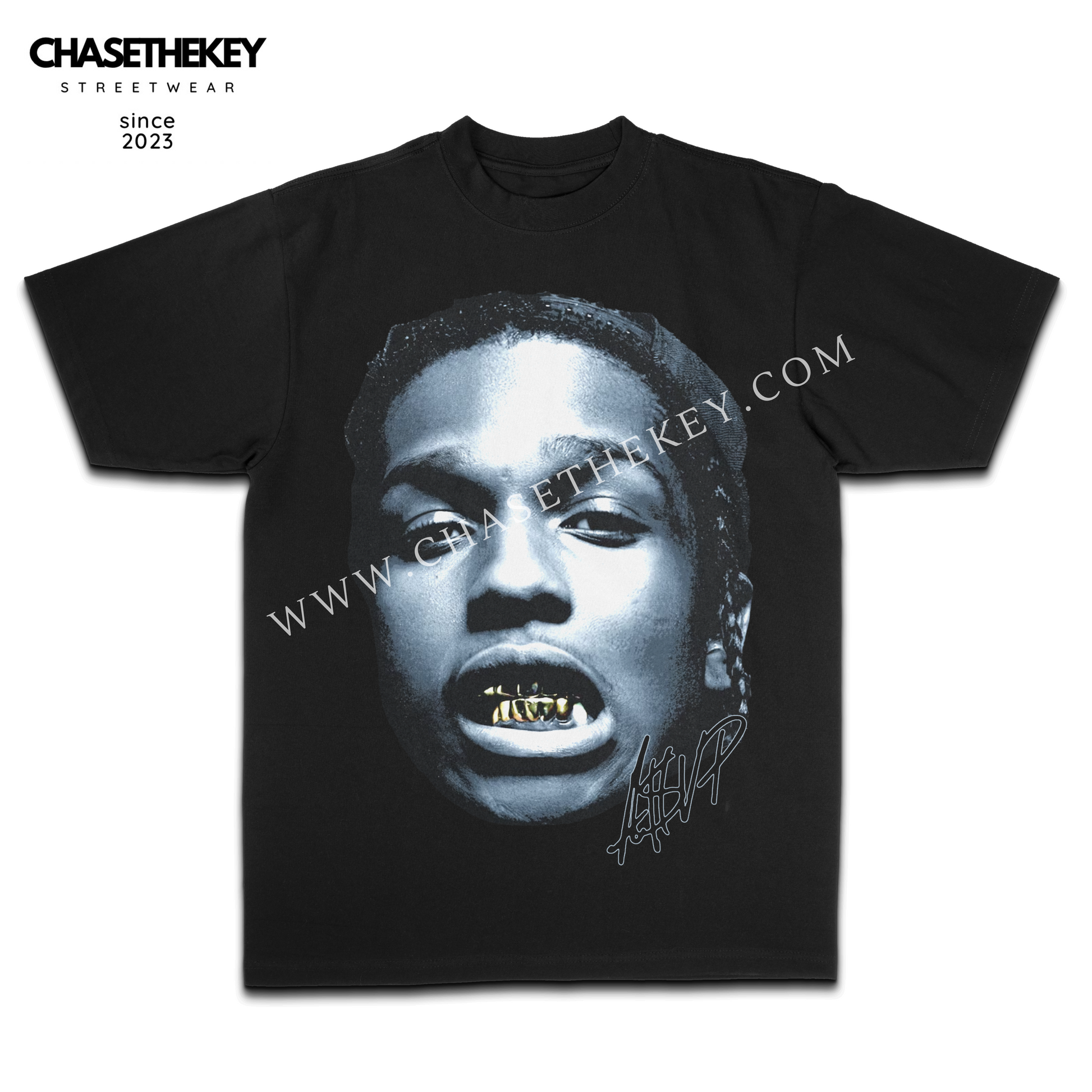 ASAP Rocky Big Face graphic T-shirt for fans