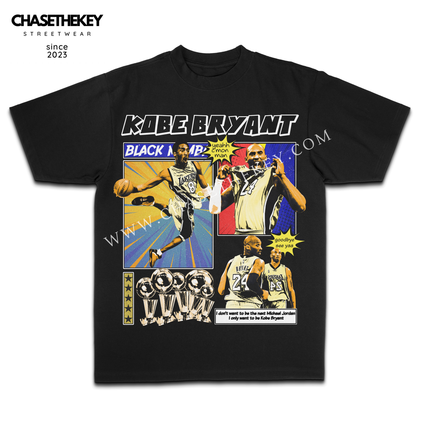 Kobe Bryant Comic Book Design T-Shirt