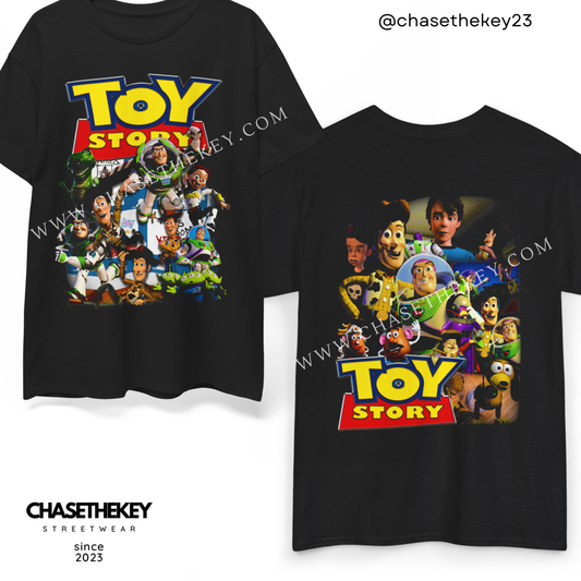 Toy Story shirt with Woody and Buzz Lightyear characters