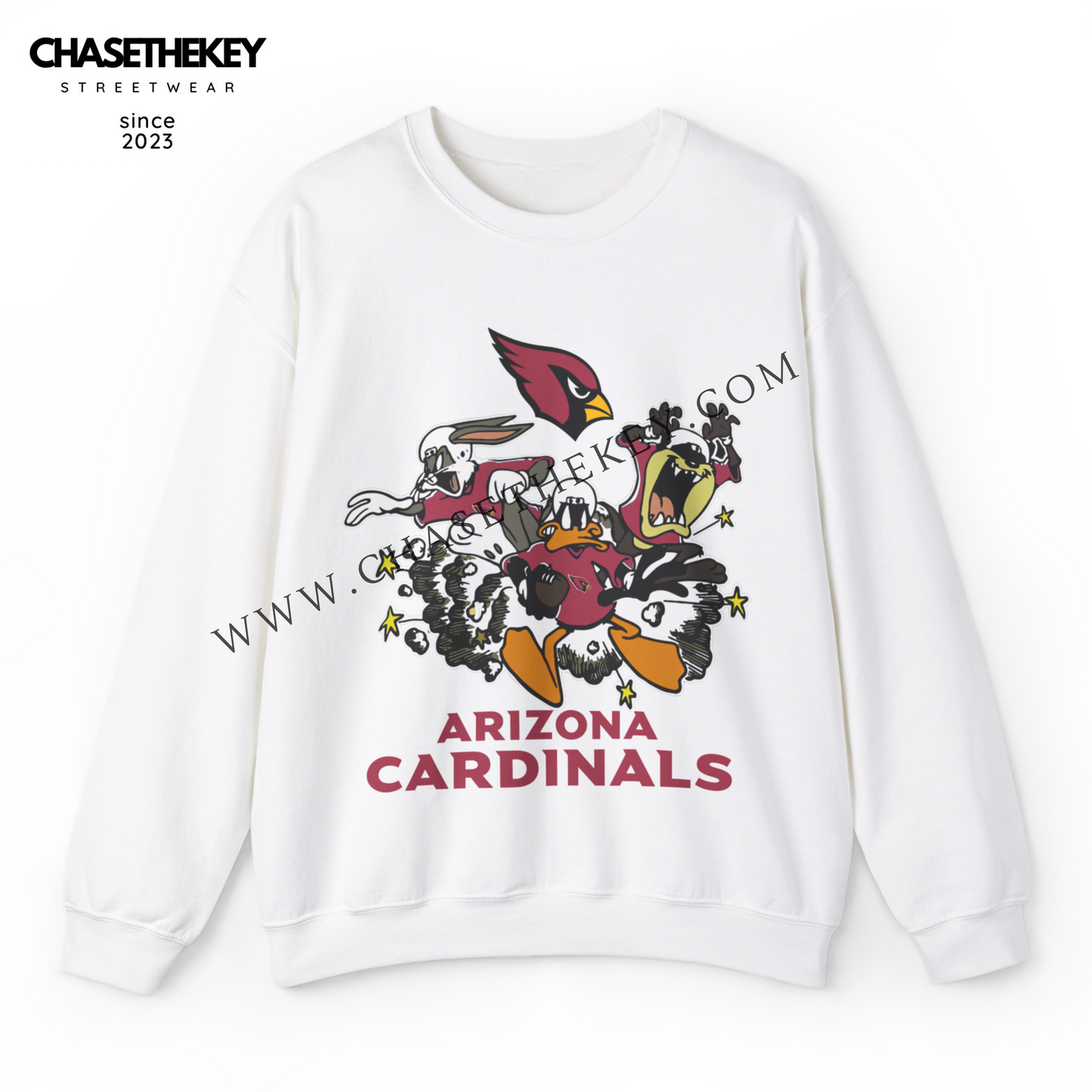 Arizona Cardinals Looney Tunes Crewneck Sweatshirt