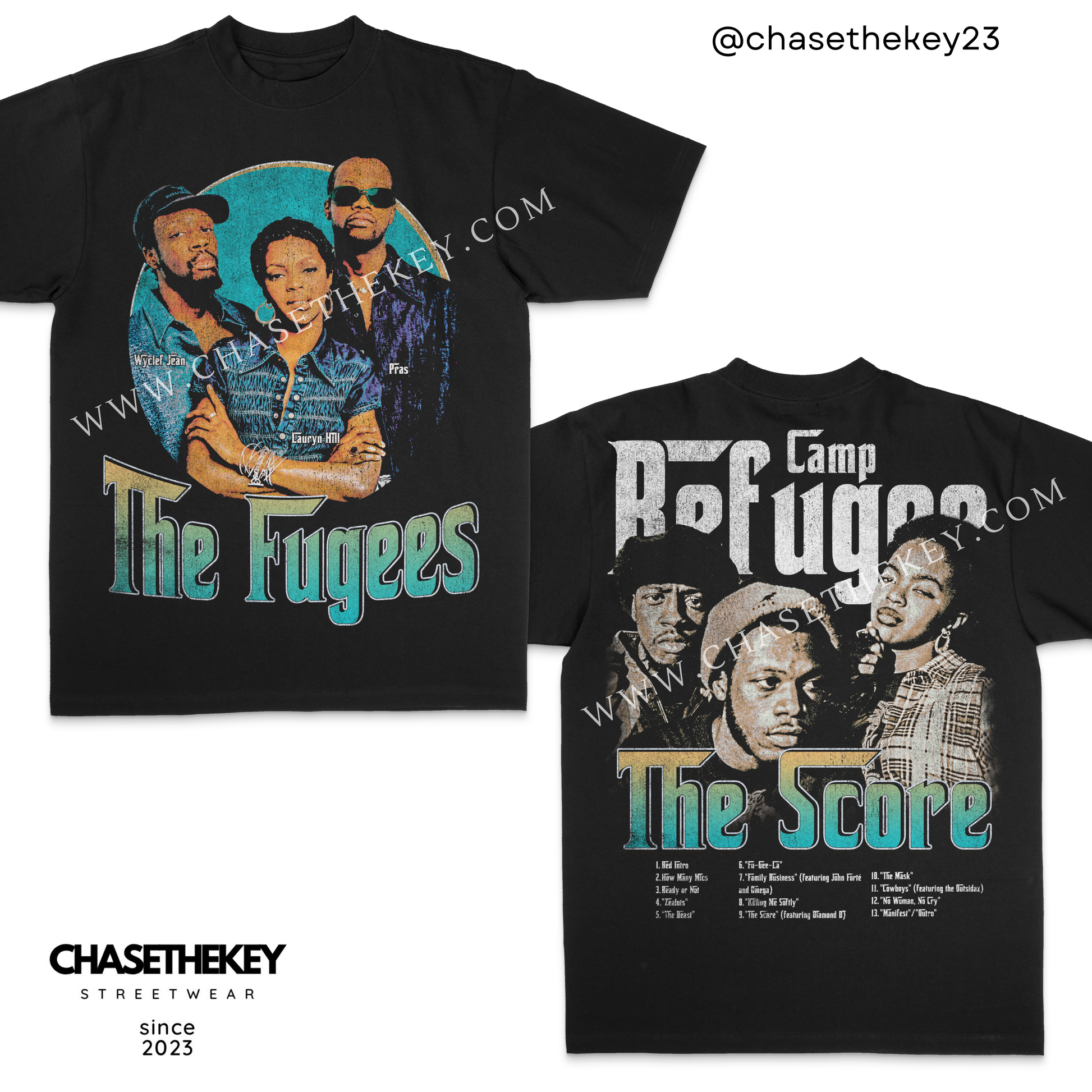 Fugees The Score shirt celebrating iconic hip-hop album