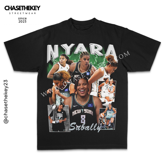 Nyara Sabally New York Liberty shirt in team colors