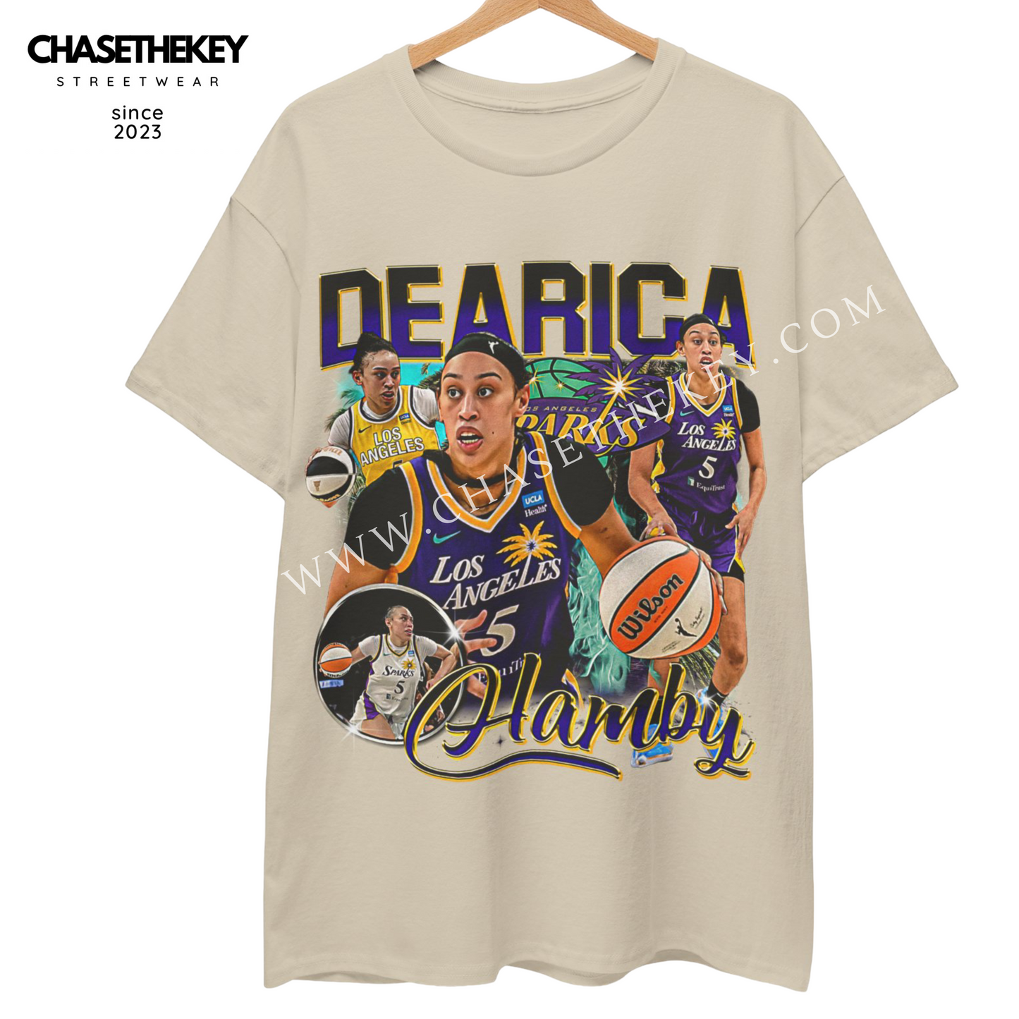 Dearica Hamby Los Angeles Sparks T-shirt for WNBA fans