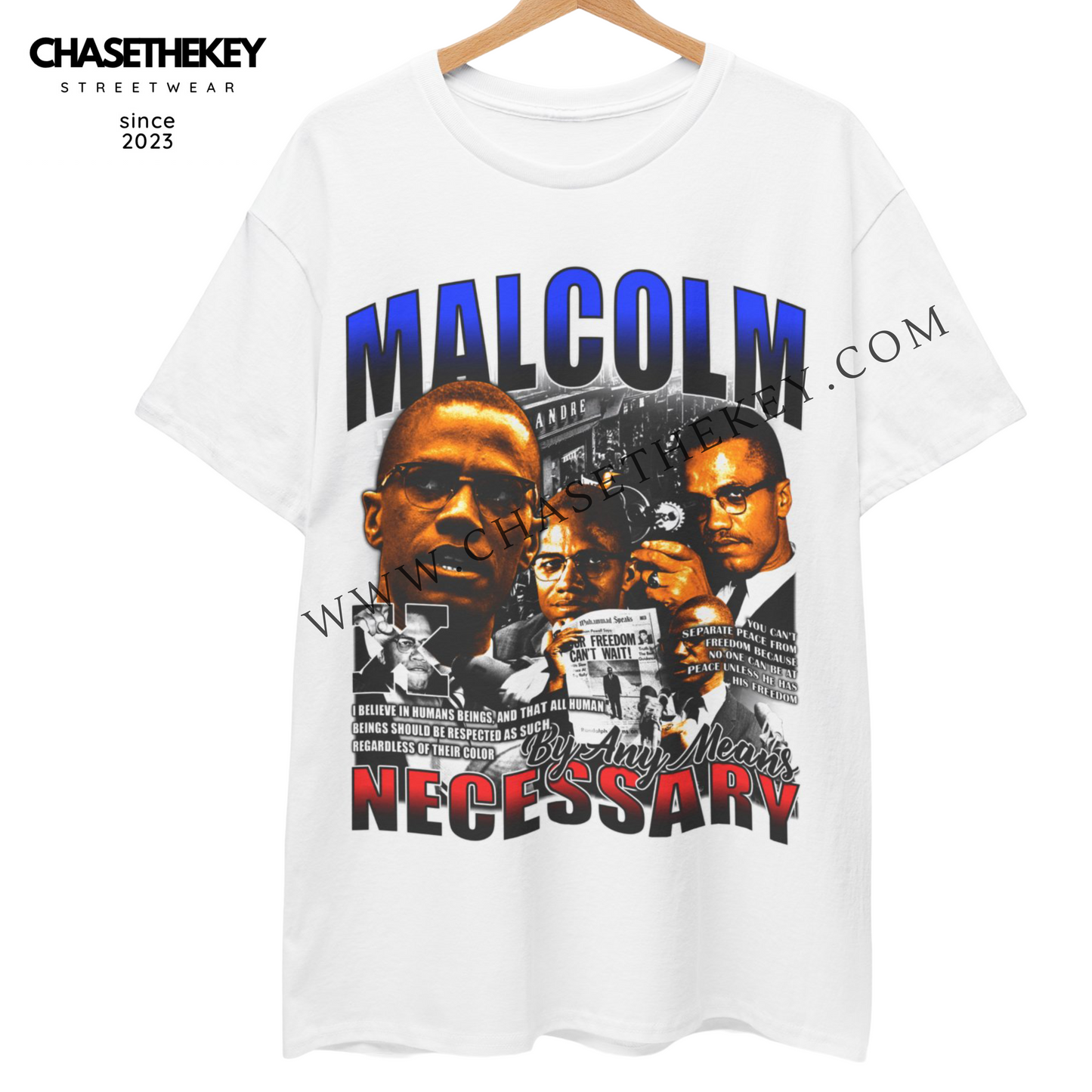 Malcolm X By Any Means Necessary Shirt
