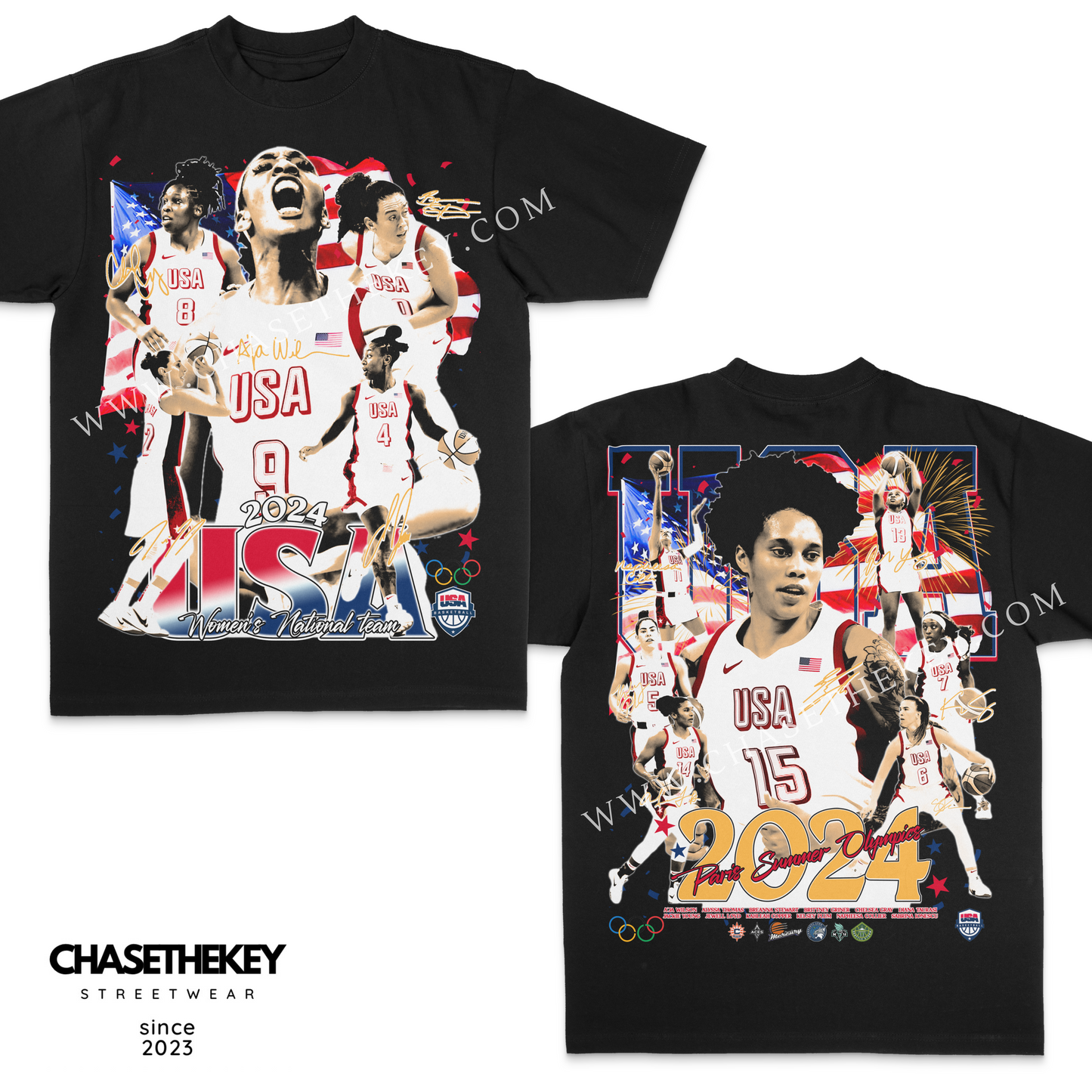 2024 USA Women's Olympic Basketball Team T-Shirt