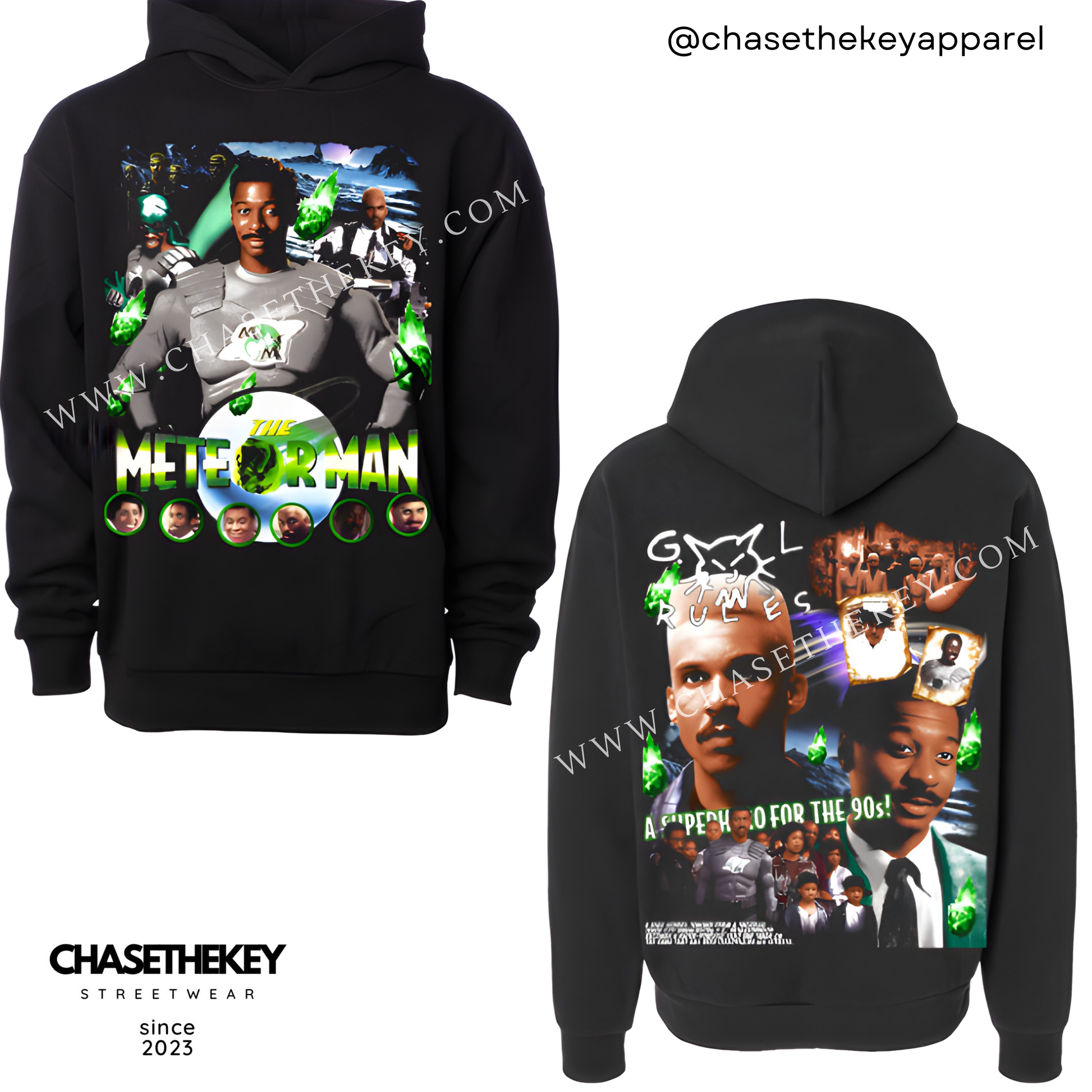 Retro The Meteor Man superhero hoodie