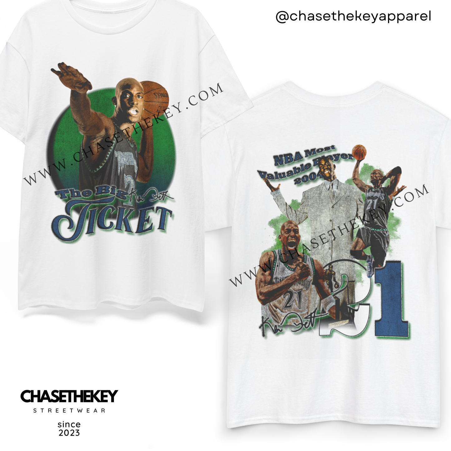 Kevin Garnett The Big Ticket T-shirt for basketball fans