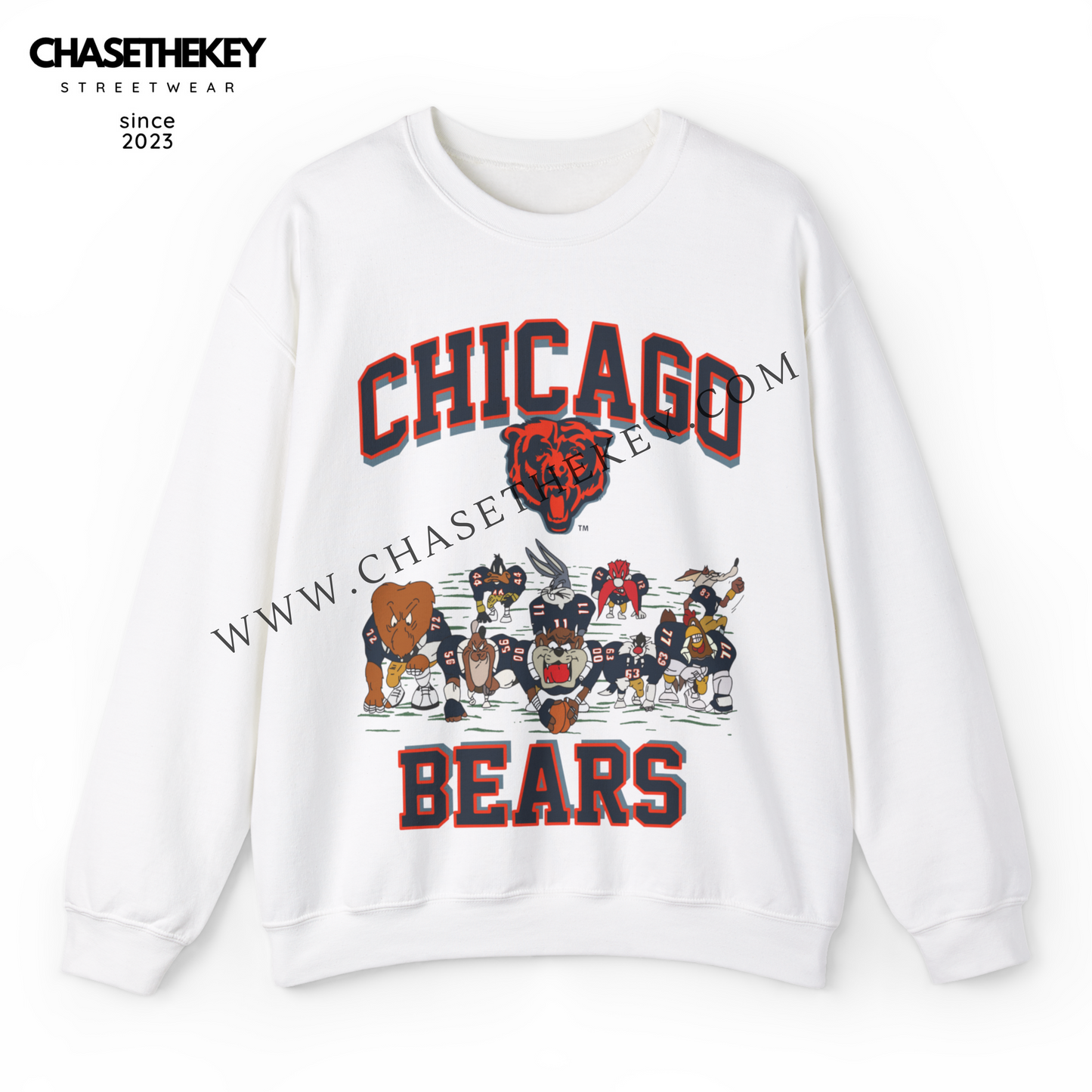 Chicago Bears Looney Tunes Crewneck Sweatshirt