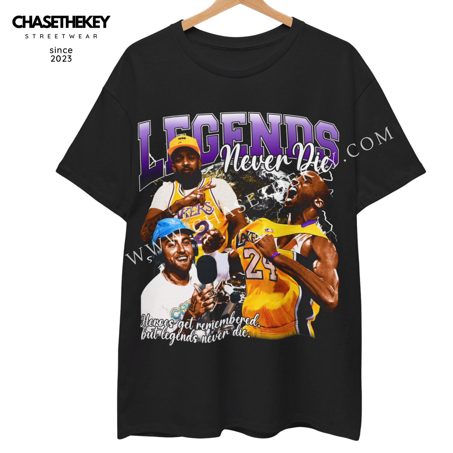 Legends Never Die Shirt | Kobe Bryant, Mac Miller, Nipsey Hussle