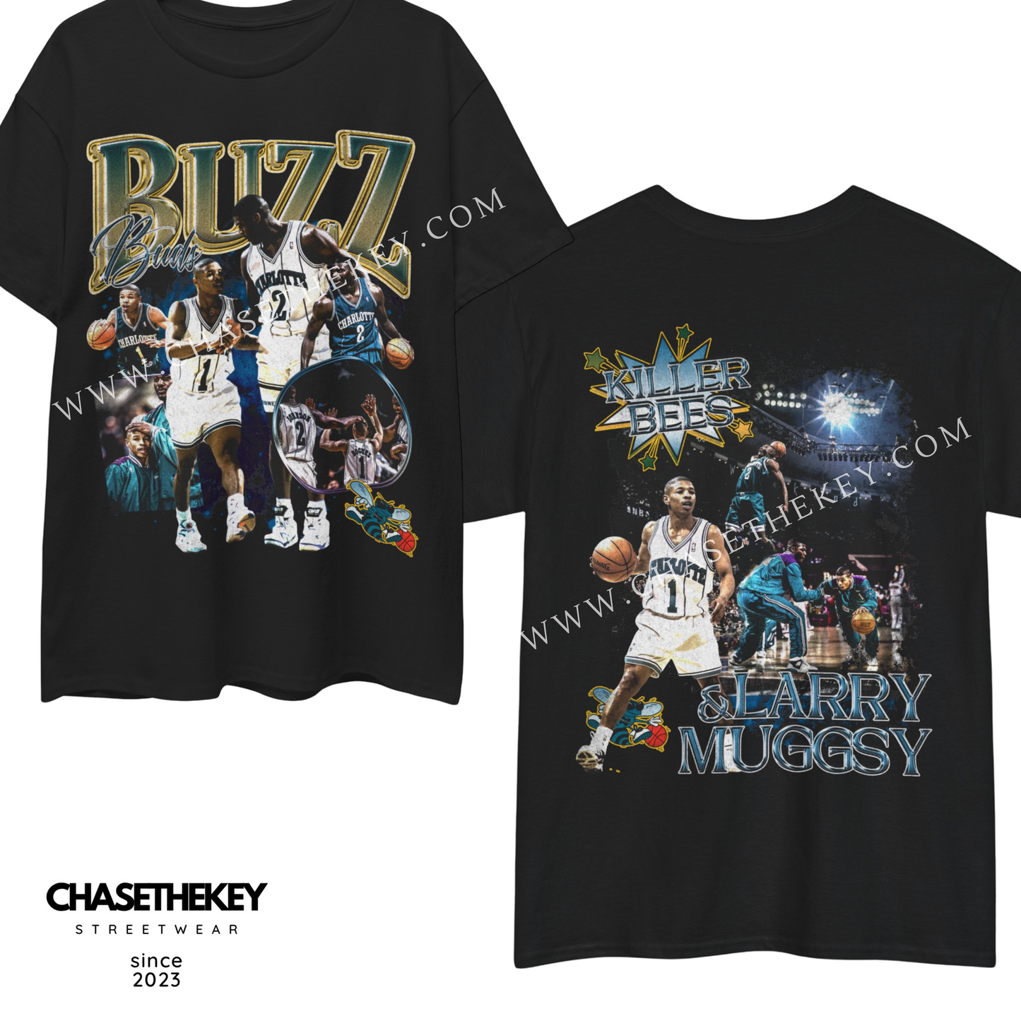 Buzz City Muggsy Bogues & Larry Johnson Shirt