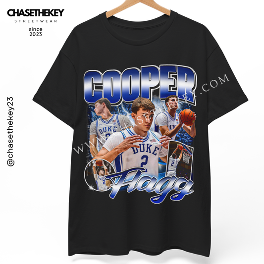 Cooper Flagg Duke t-shirt for Blue Devils fans