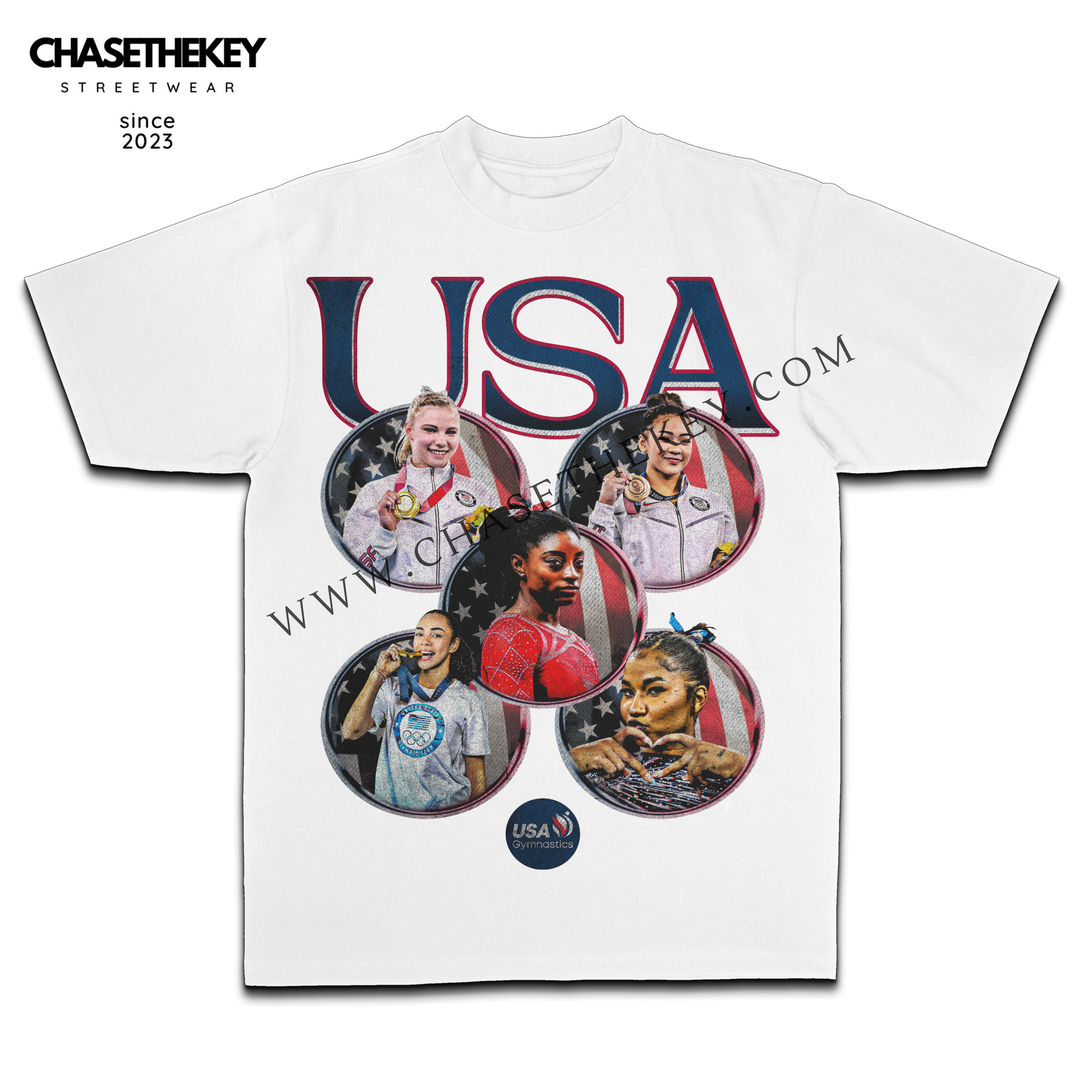 2024 Olympics Gymnastics Team All-Around Shirt featuring Olympic design.