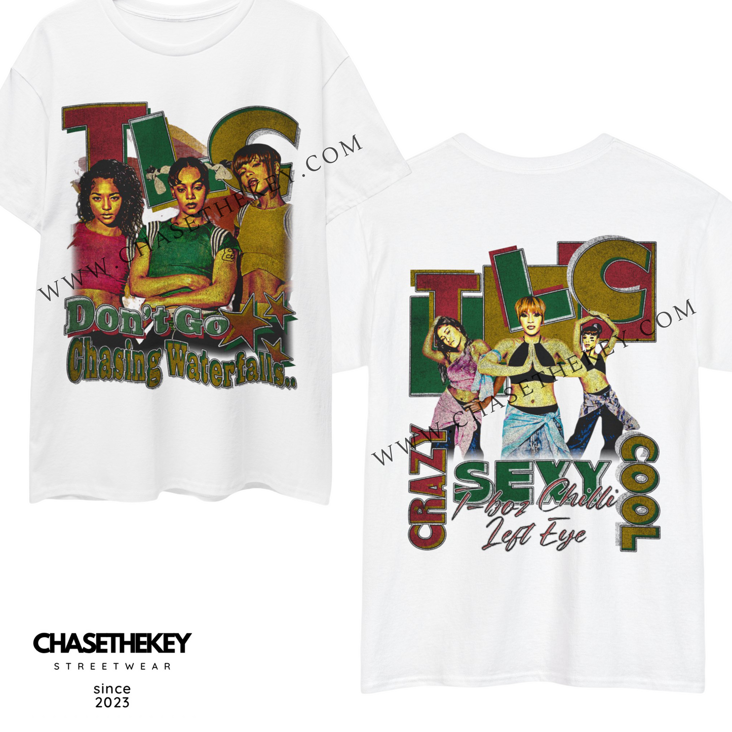 TLC shirt celebrating the iconic R&B group