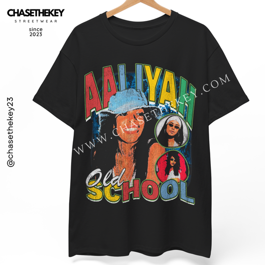 Aaliyah tribute t-shirt honoring the R&B legend