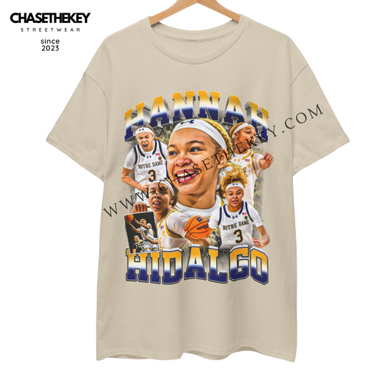 Hannah Hidalgo Notre Dame Fighting Irish t-shirt for fans