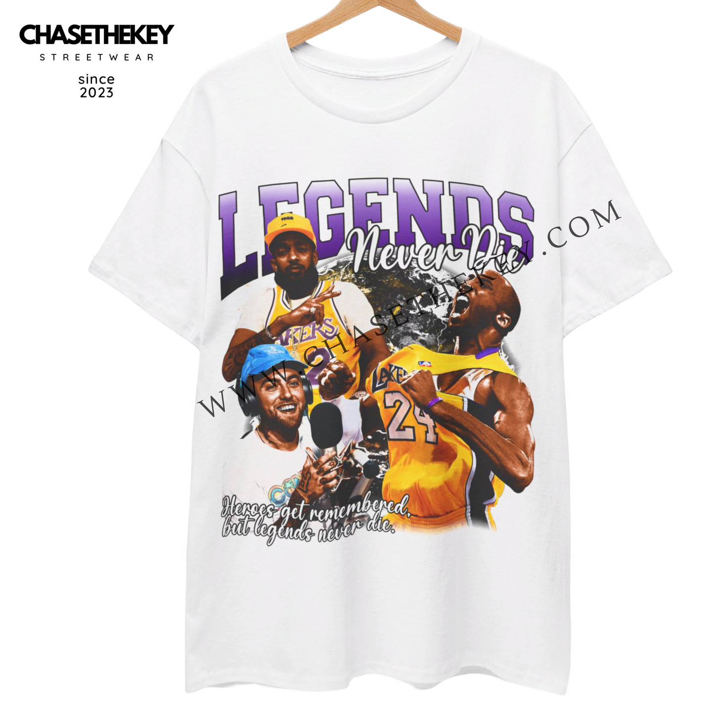 Legends Never Die Shirt | Kobe Bryant, Mac Miller, Nipsey Hussle