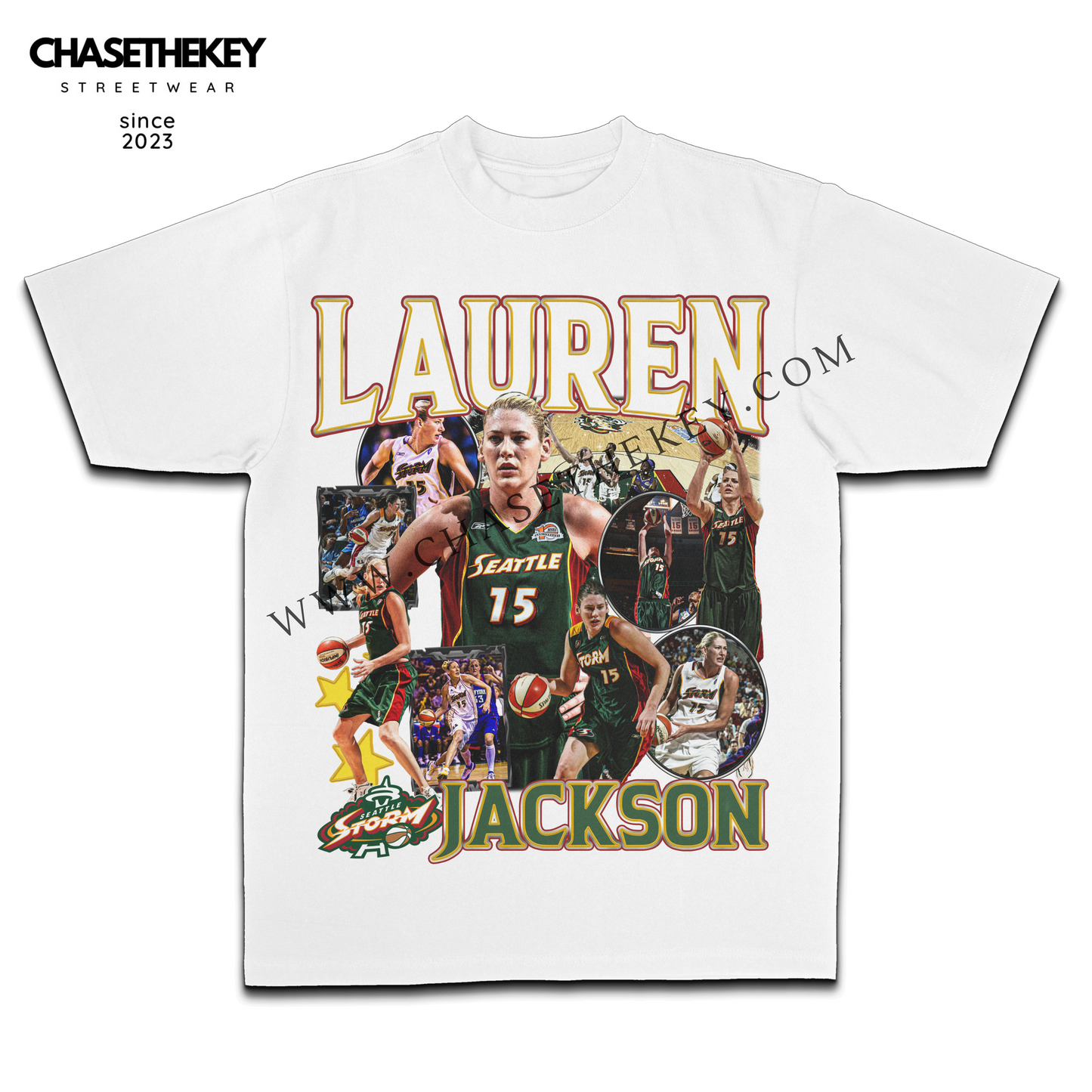 Lauren Jackson Seattle Storm T-shirt for WNBA fans