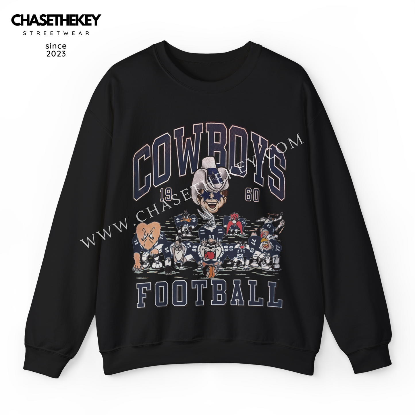 Dallas Cowboys Looney Tunes crewneck sweatshirt for NFL fans