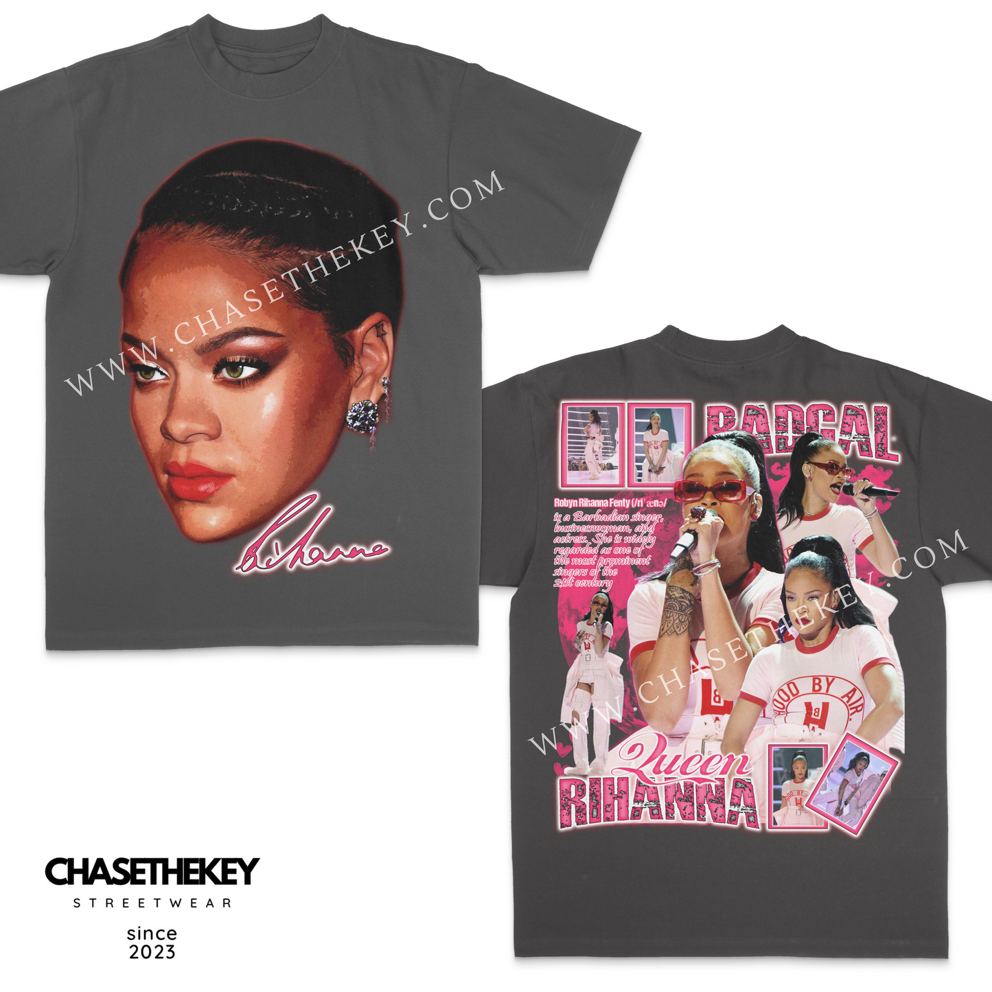 Rihanna Big Face graphic T-shirt for fans