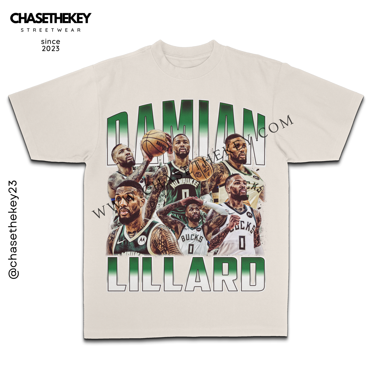 Damian Lillard Milwaukee Bucks T-shirt for basketball fans