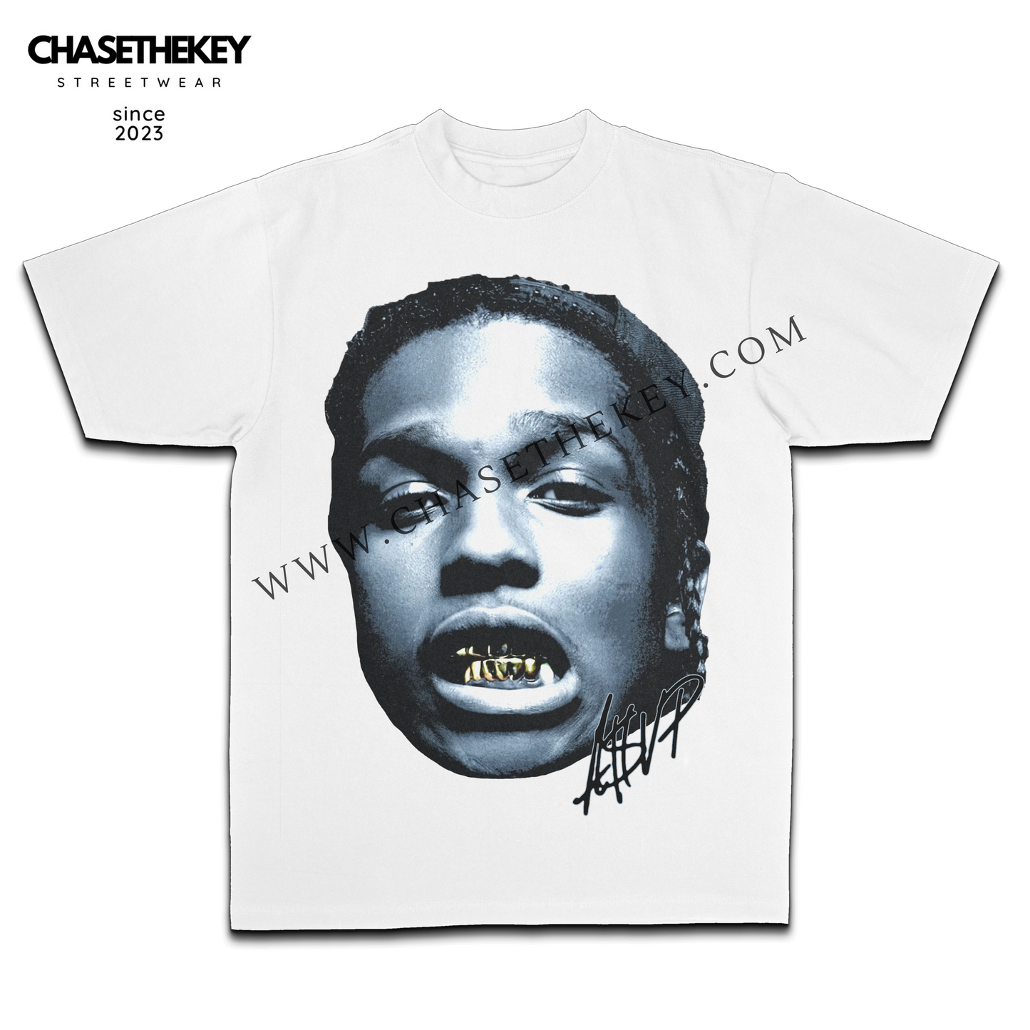 ASAP Rocky Big Face graphic T-shirt for fans