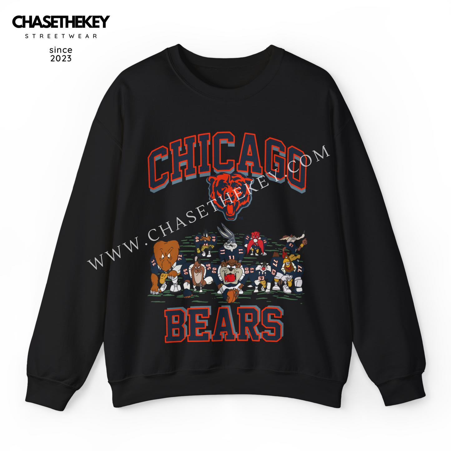 Chicago Bears Looney Tunes Crewneck Sweatshirt