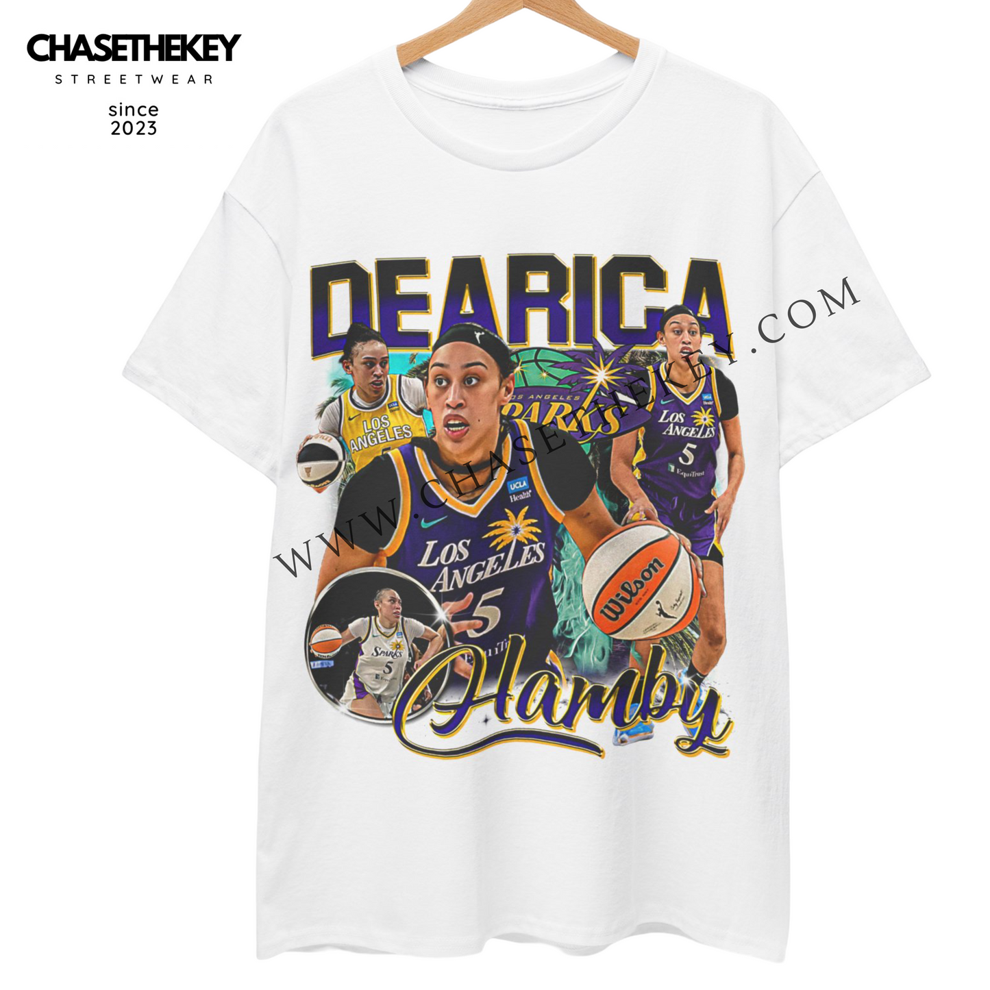 Dearica Hamby Los Angeles Sparks T-shirt for WNBA fans