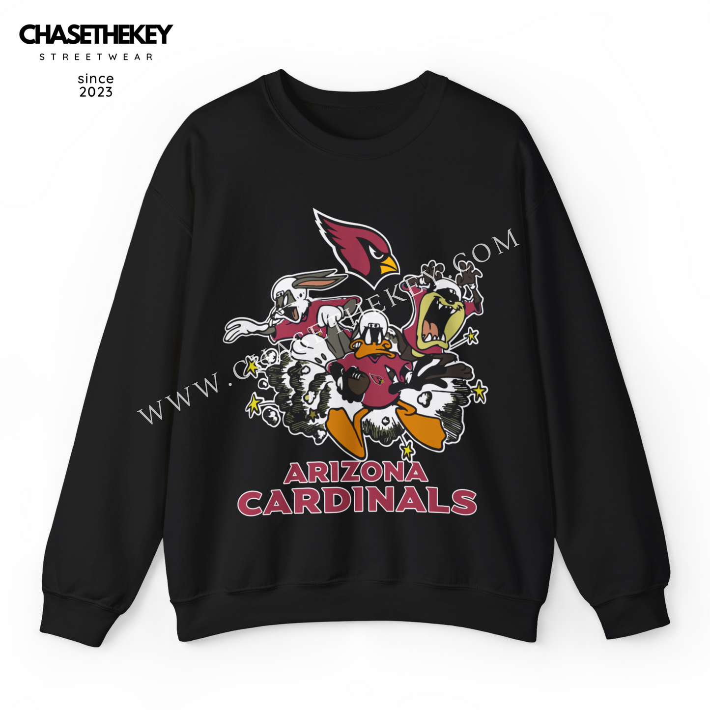 Arizona Cardinals Looney Tunes Crewneck Sweatshirt