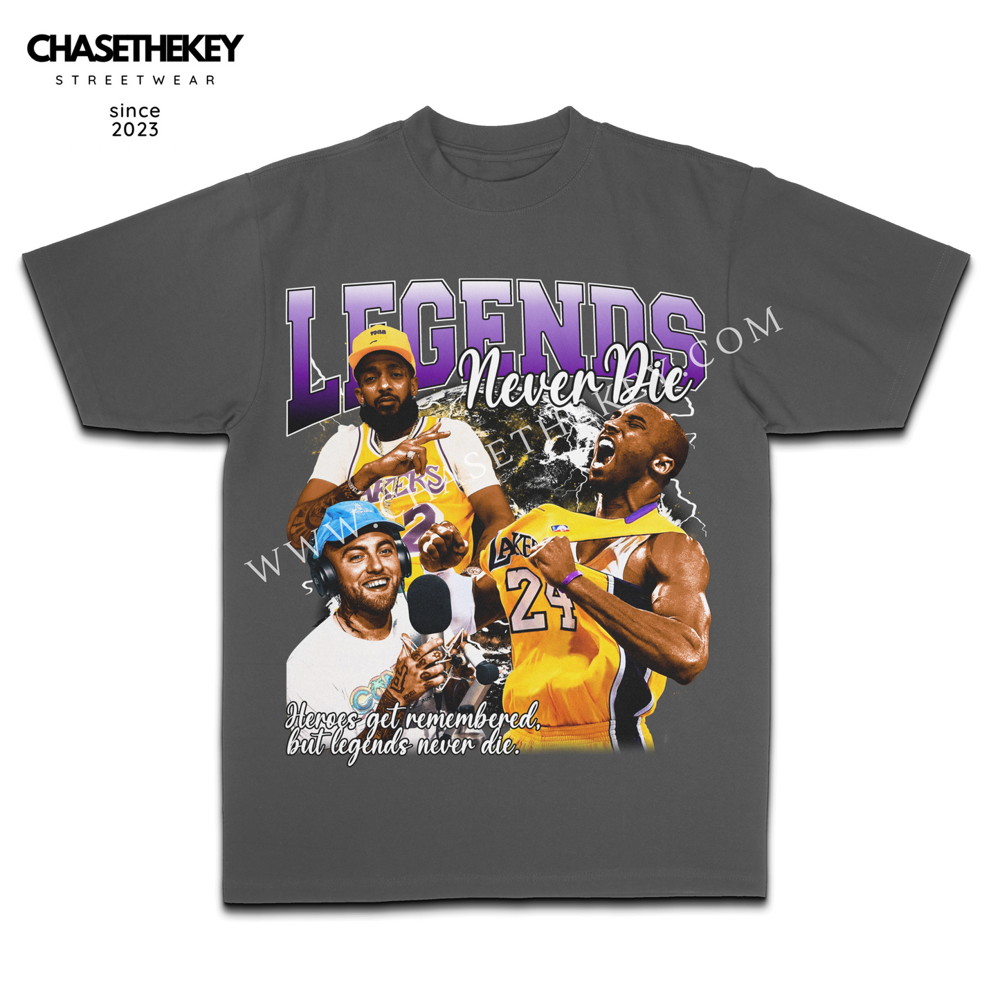 Legends Never Die T-Shirt | Kobe Bryant, Mac Miller, Nipsey Hussle