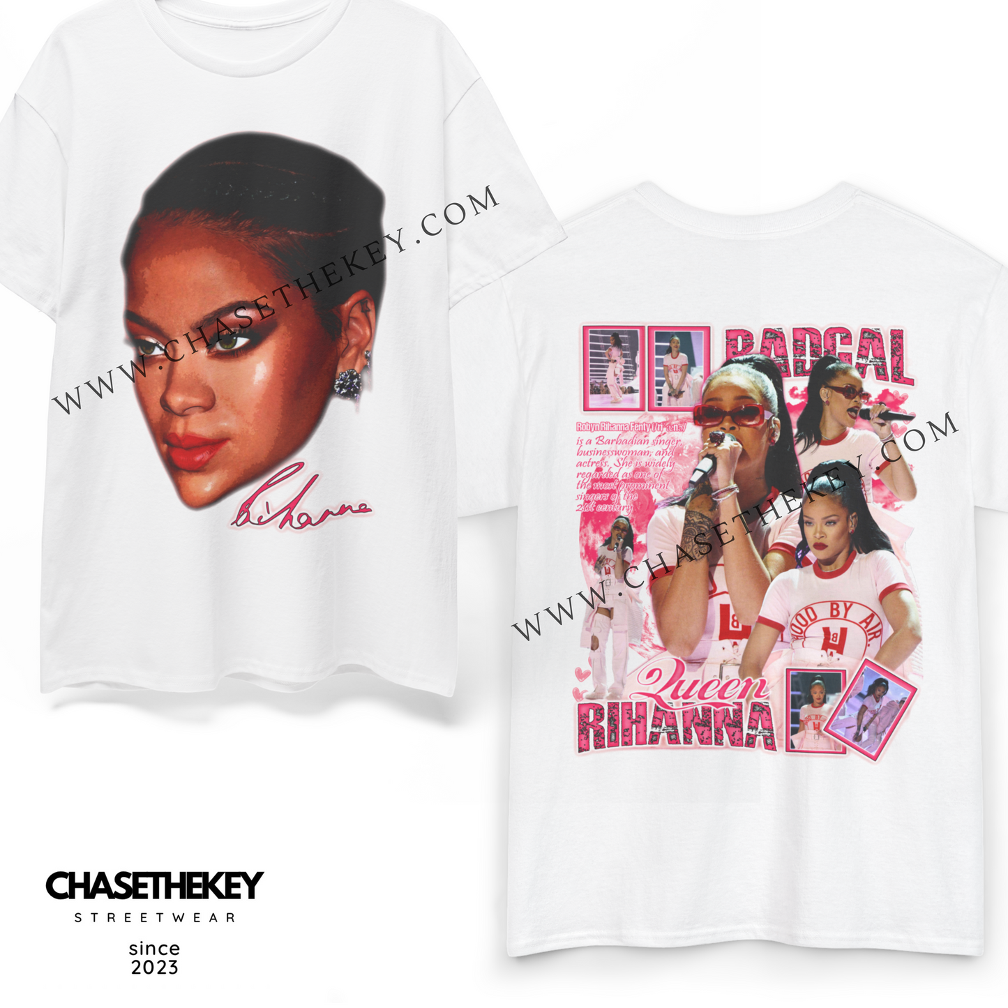 Rihanna Big Face graphic T-shirt for fans