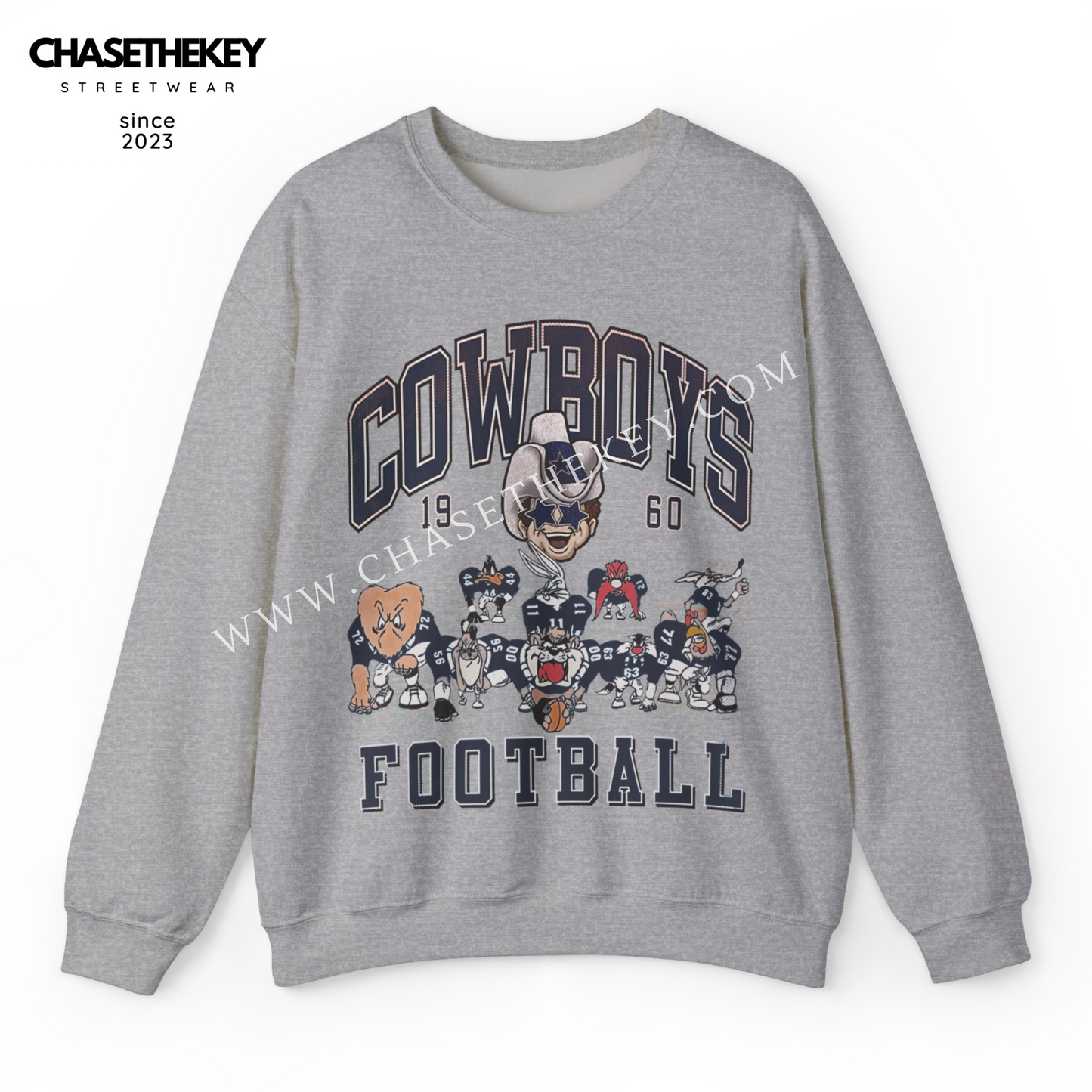 Dallas Cowboys Looney Tunes crewneck sweatshirt for NFL fans