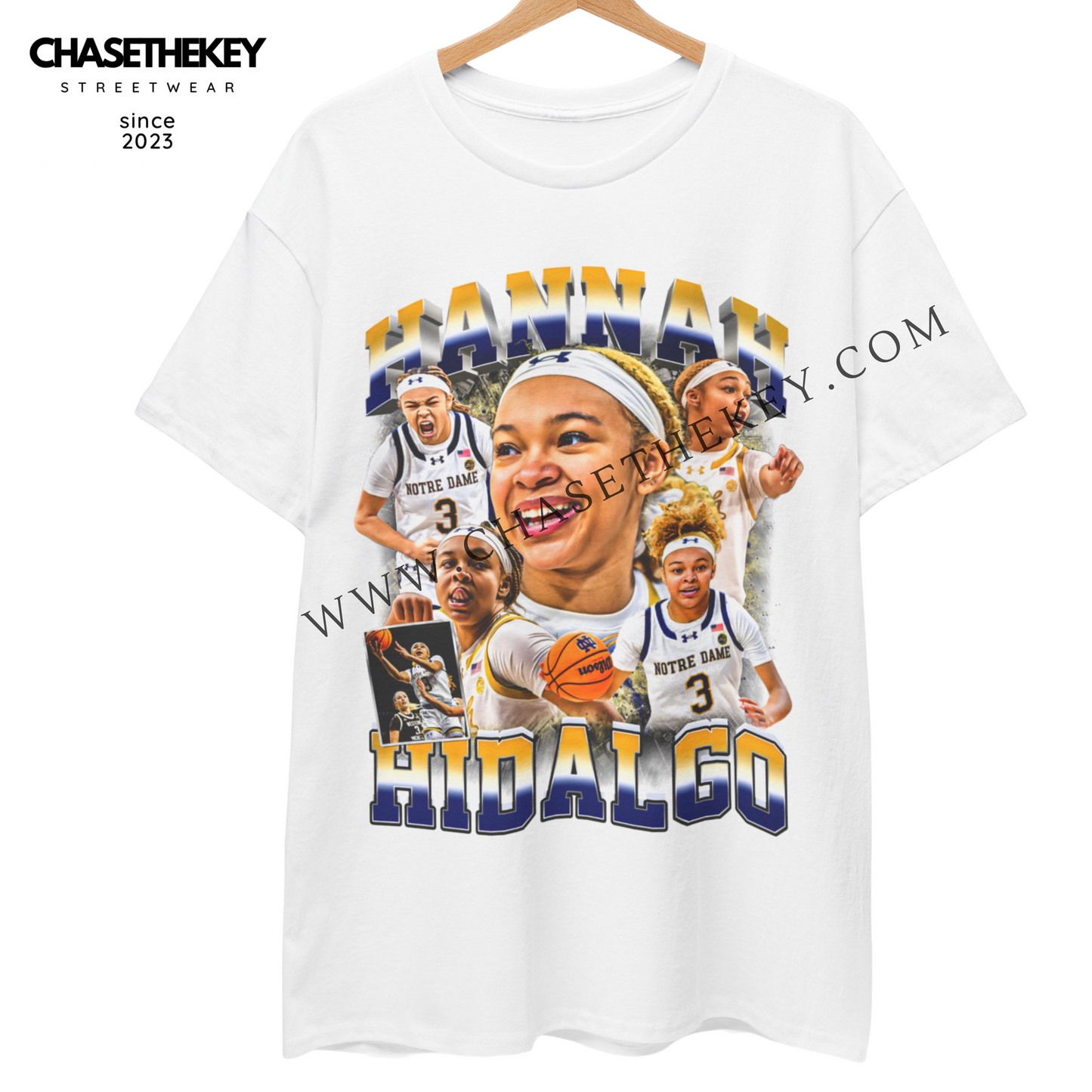 Hannah Hidalgo Notre Dame Fighting Irish t-shirt for fans