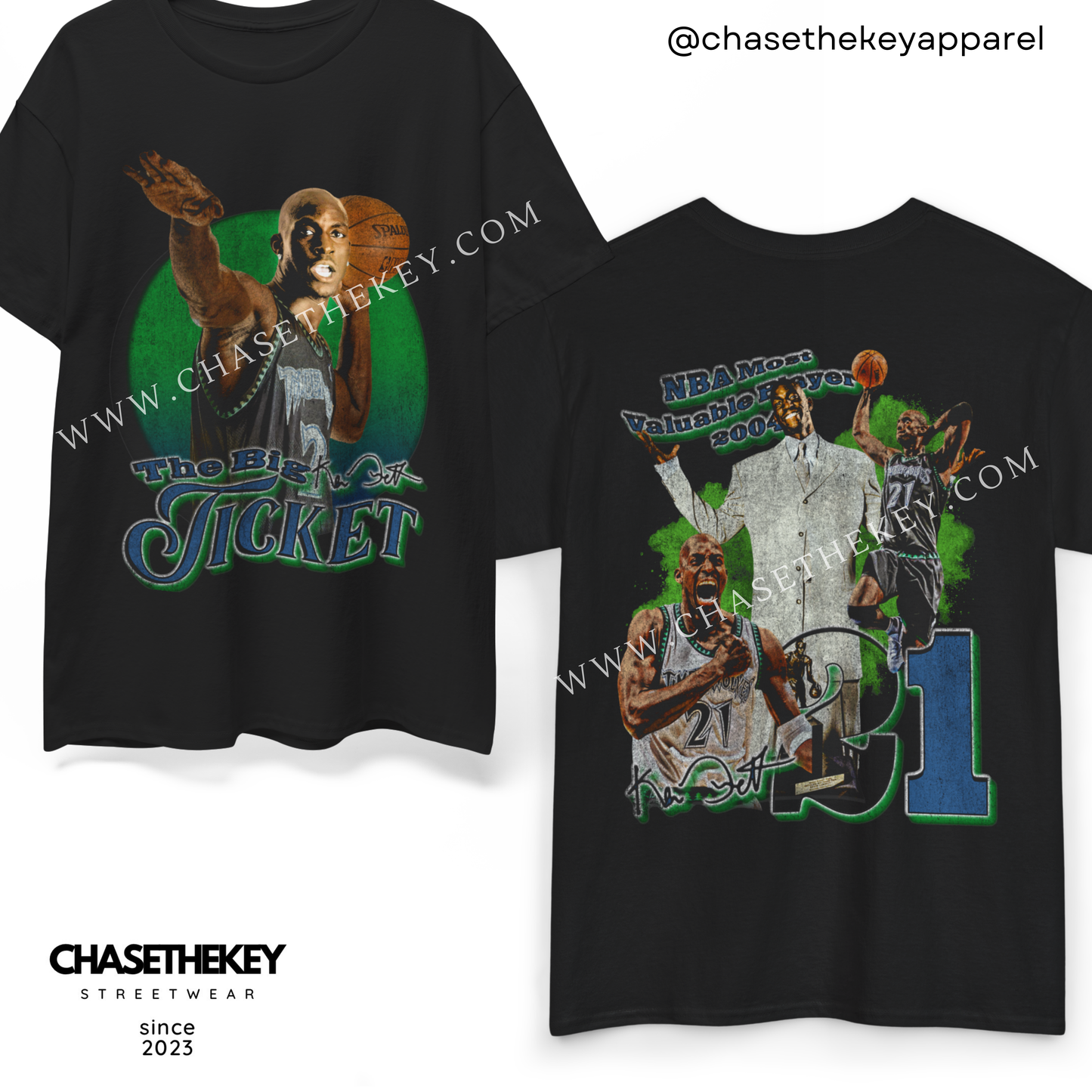 Kevin Garnett The Big Ticket T-shirt for basketball fans