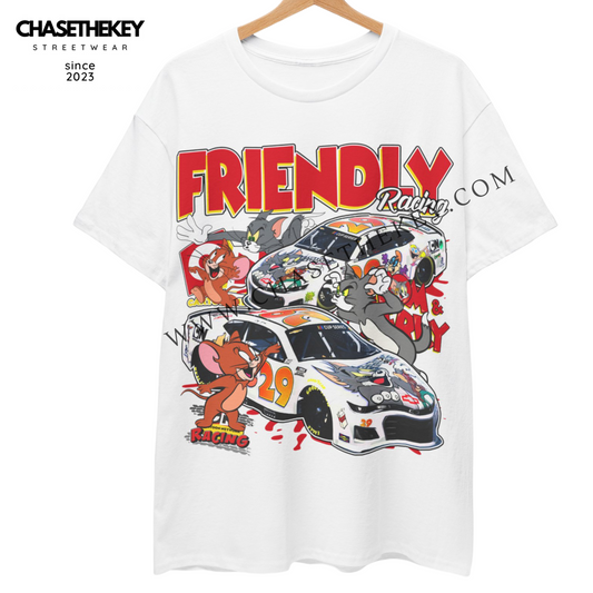 Tom and Jerry Nascar Shirt